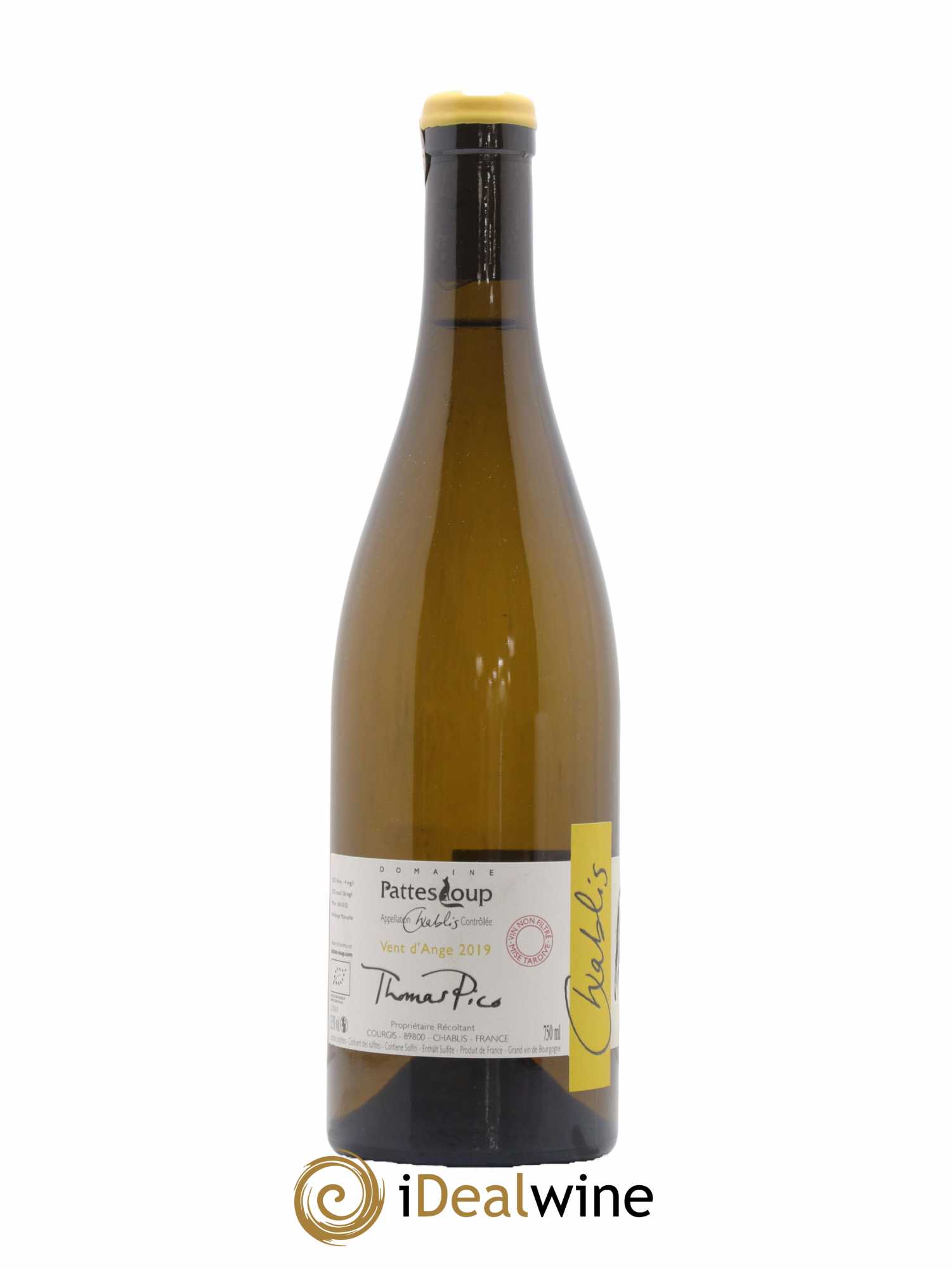 Chablis Vent d'Ange Pattes Loup (Domaine) 2019 - Lot de 1 bouteille - 1