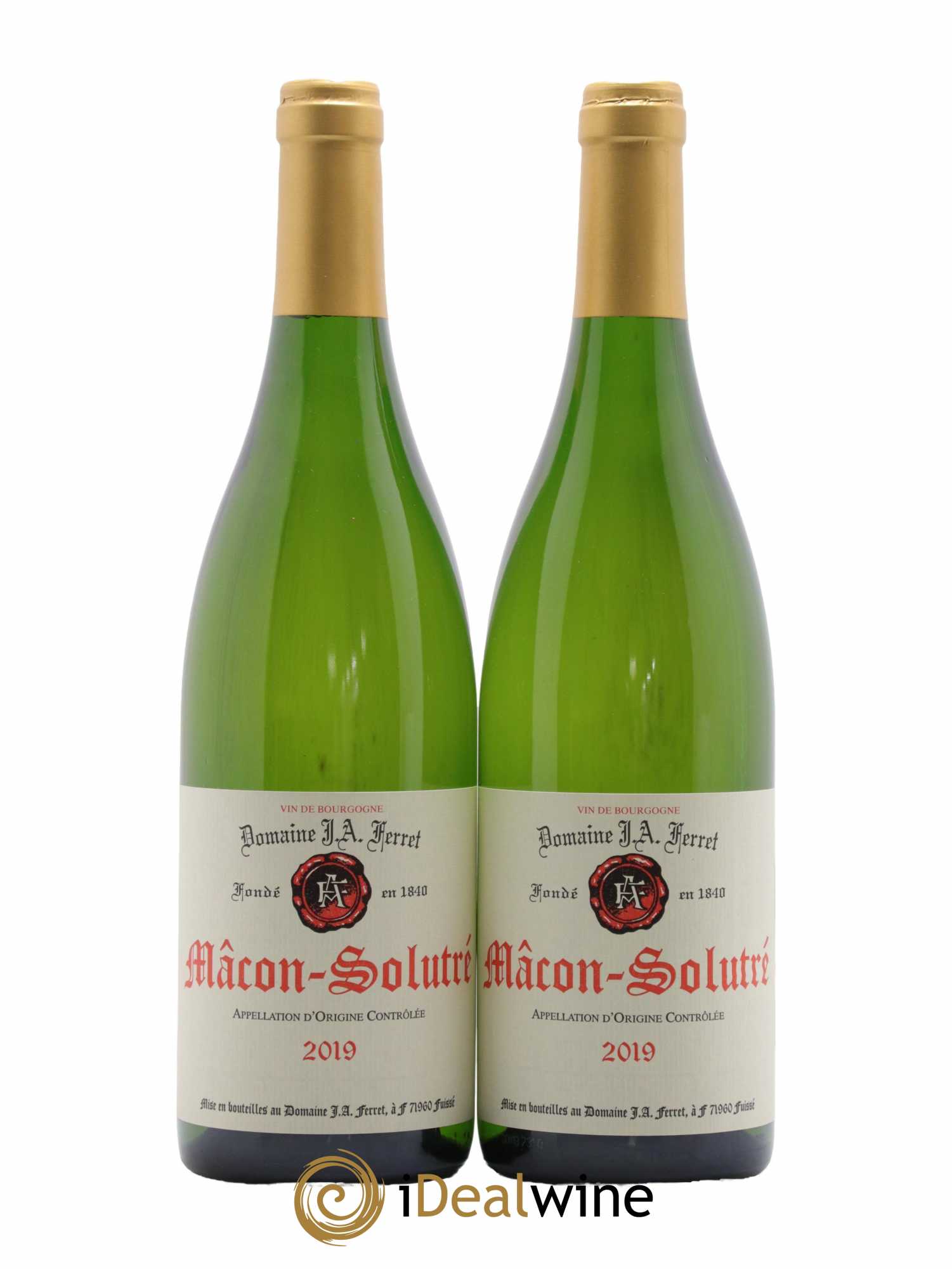Mâcon-Solutré J.A. Ferret (Domaine) 2019 - Lot de 2 bouteilles - 0