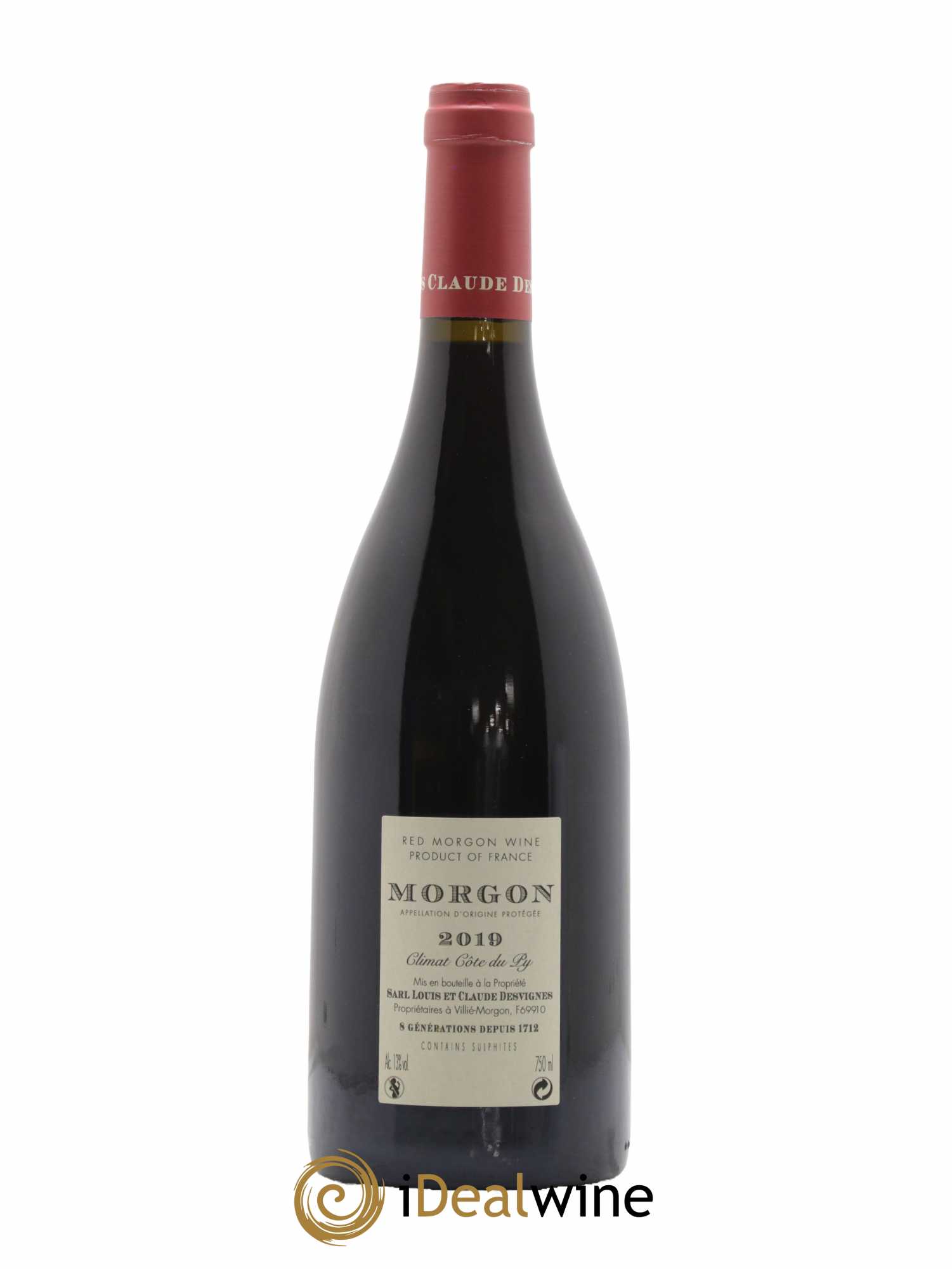 Morgon Côte de Py Javernières Louis-Claude Desvignes 2019 - Lot de 1 bouteille - 1