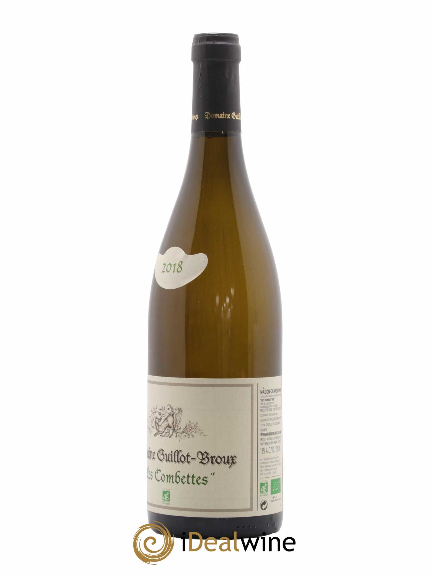 Mâcon Les Combettes Guillot-Broux (Domaine) 2018 - Lot de 1 bouteille - 1