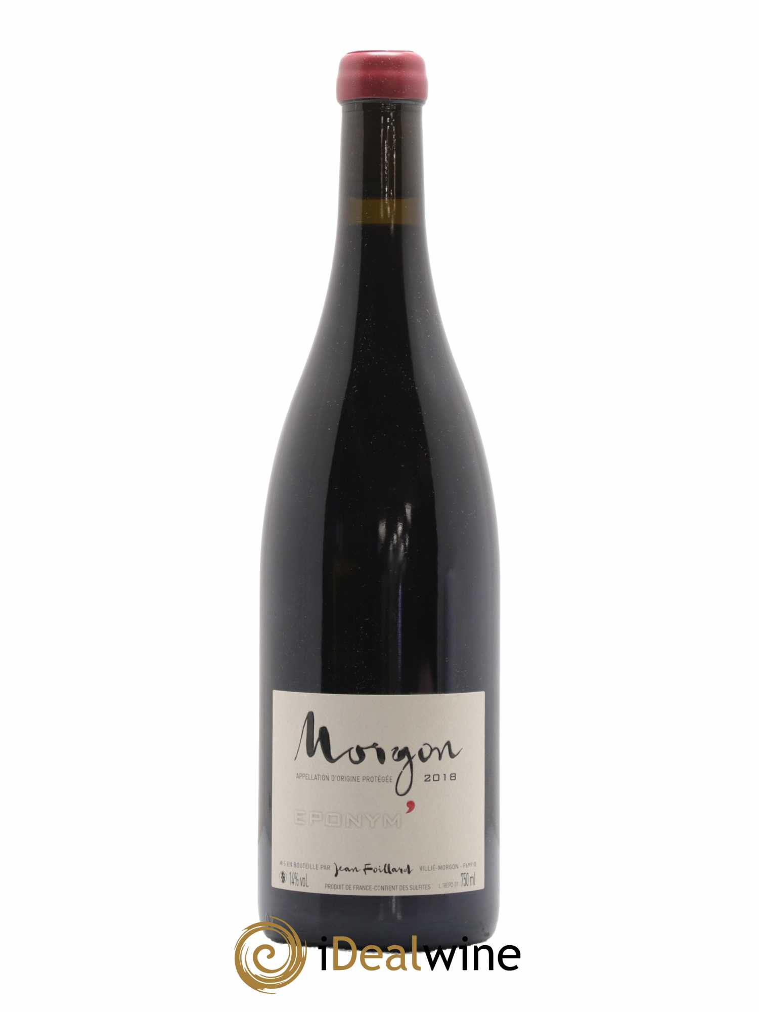 Morgon Eponym' Jean Foillard 2018 - Lot de 1 bouteille - 0