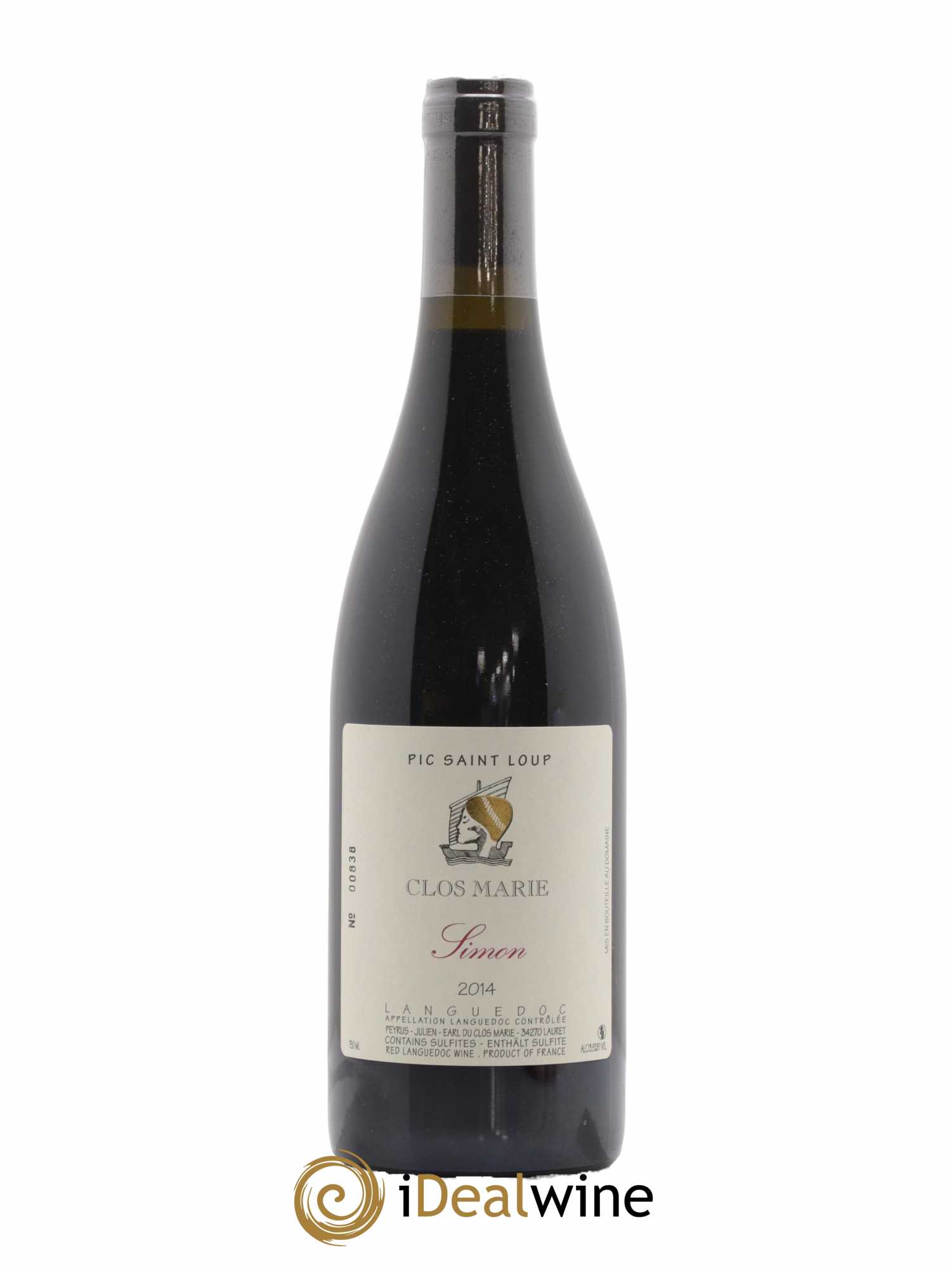 Pic Saint-Loup Clos Marie Cuvée Simon Christophe Peyrus et Françoise Julien 2014 - Lot de 1 bouteille - 0
