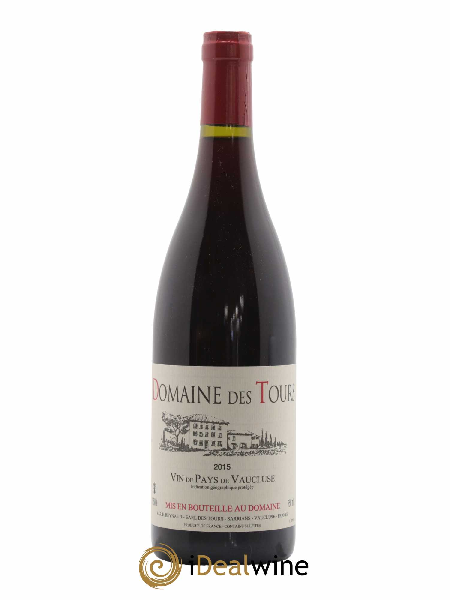 Vaucluse (Vin de Pays de Vaucluse) Domaine des Tours Emmanuel Reynaud 2015 - Lot de 1 bouteille - 0