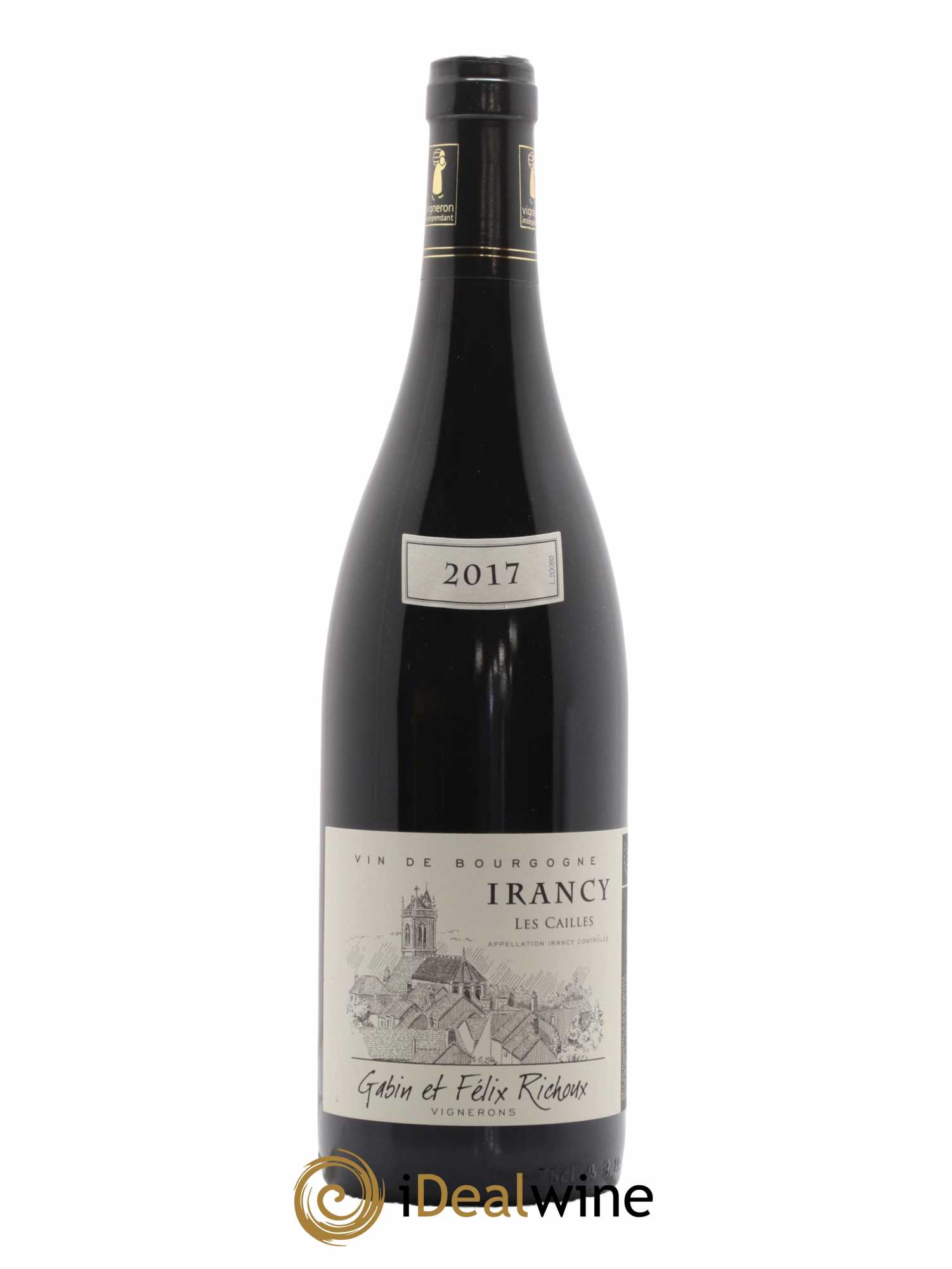 Irancy Les Cailles Domaine Gabin et Félix Richoux 2017 - Lot de 1 bouteille - 0