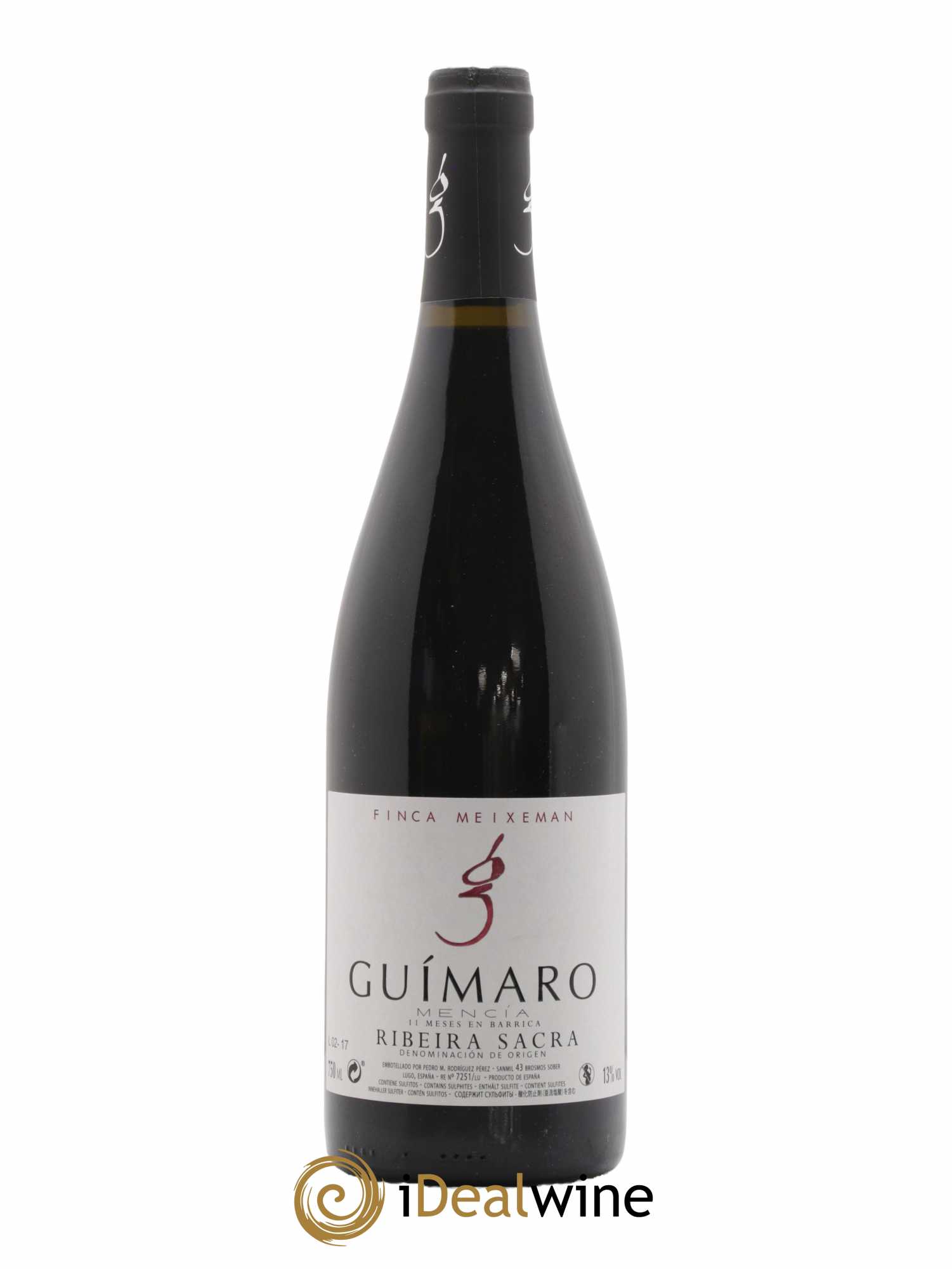 Espagne Ribeira Sacra Finca Meixeman Guimaro 2017 - Lot de 1 bouteille - 0