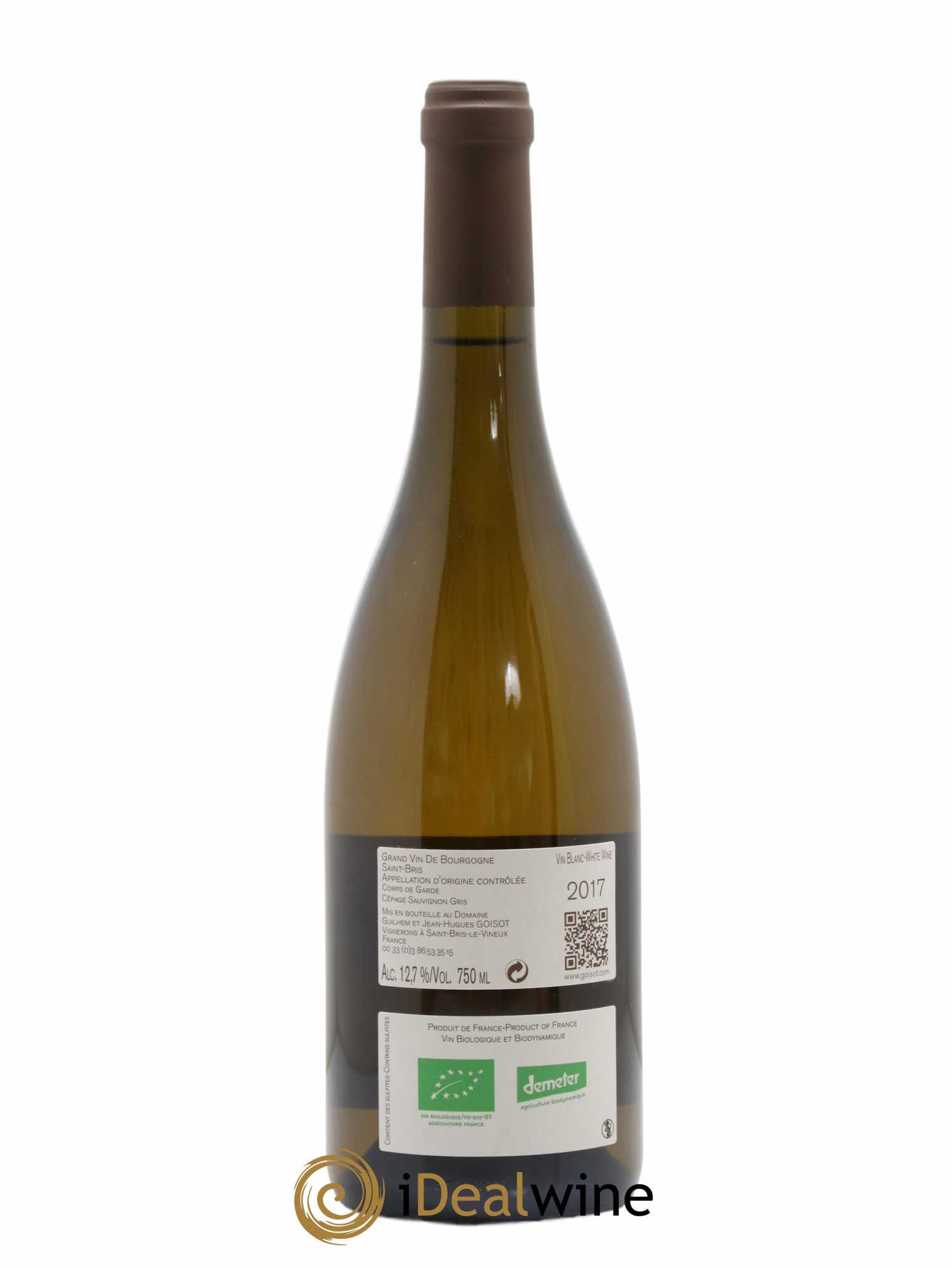 Saint-Bris Corps de Garde Goisot 2017 - Lot de 1 bouteille - 1