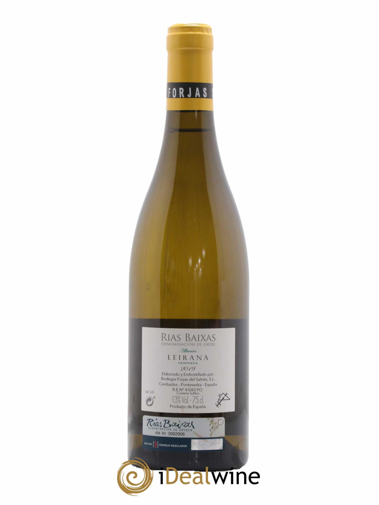 Rias Baixas Albarino Leirana Genoveva Forjas del Salnés 2019 - Posten von 1 Flasche - 1