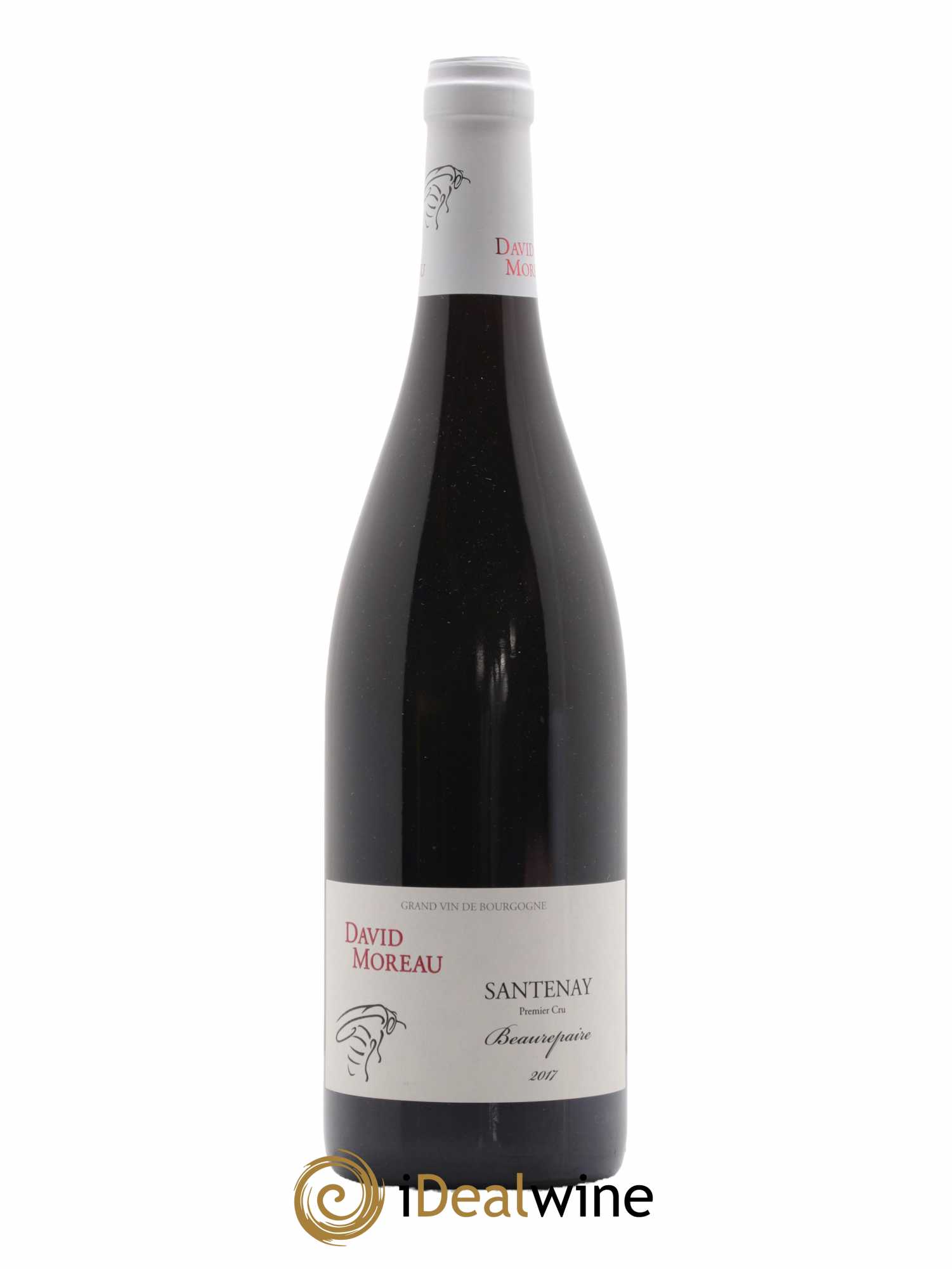 Santenay 1er Cru Beaurepaire David Moreau 2017 - Lot de 1 bouteille - 0