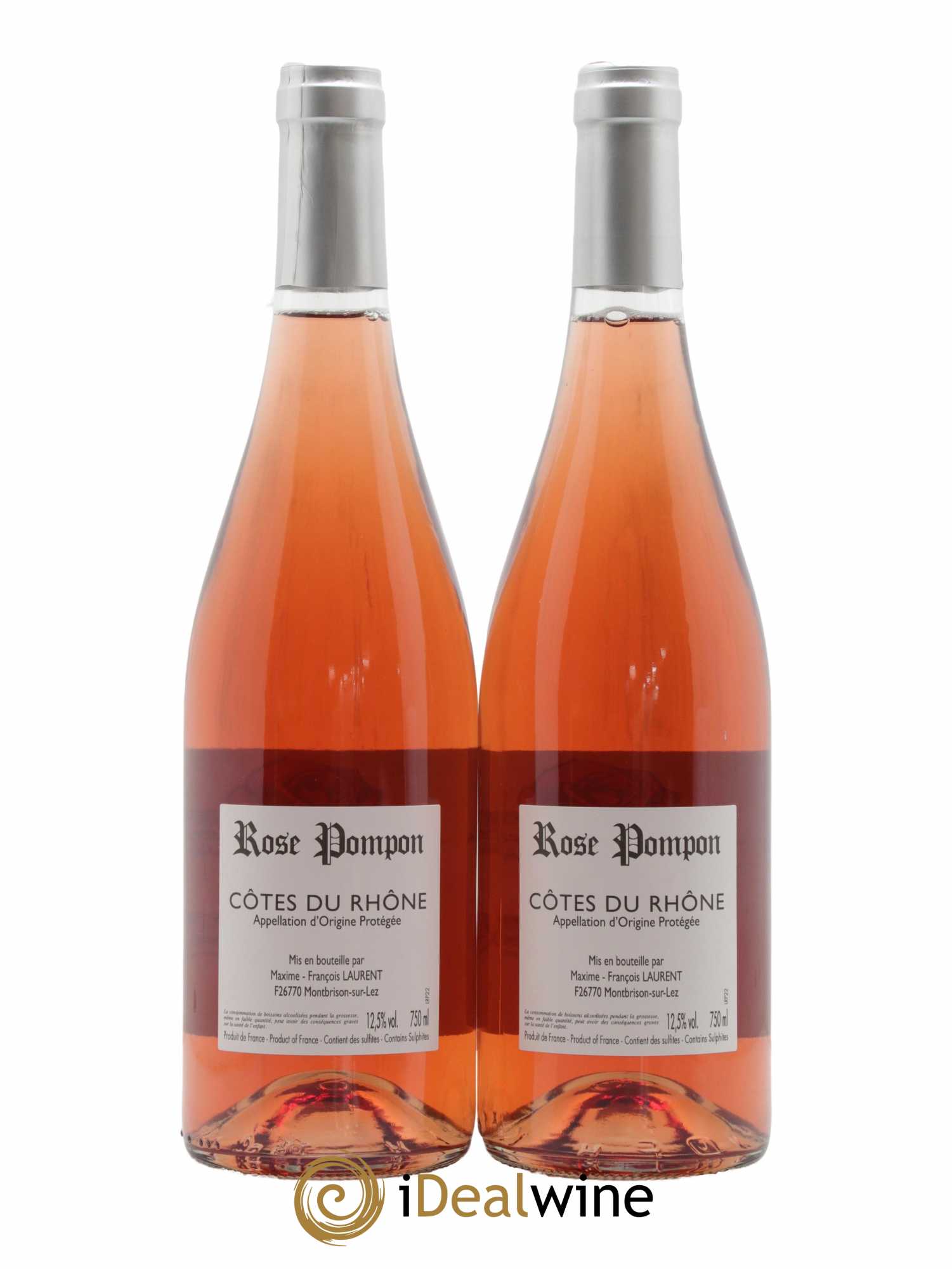 Côtes-du-Rhône Rose Pompon Domaine Maxime-François Laurent 2021 - Lot of 2 bottles - 1