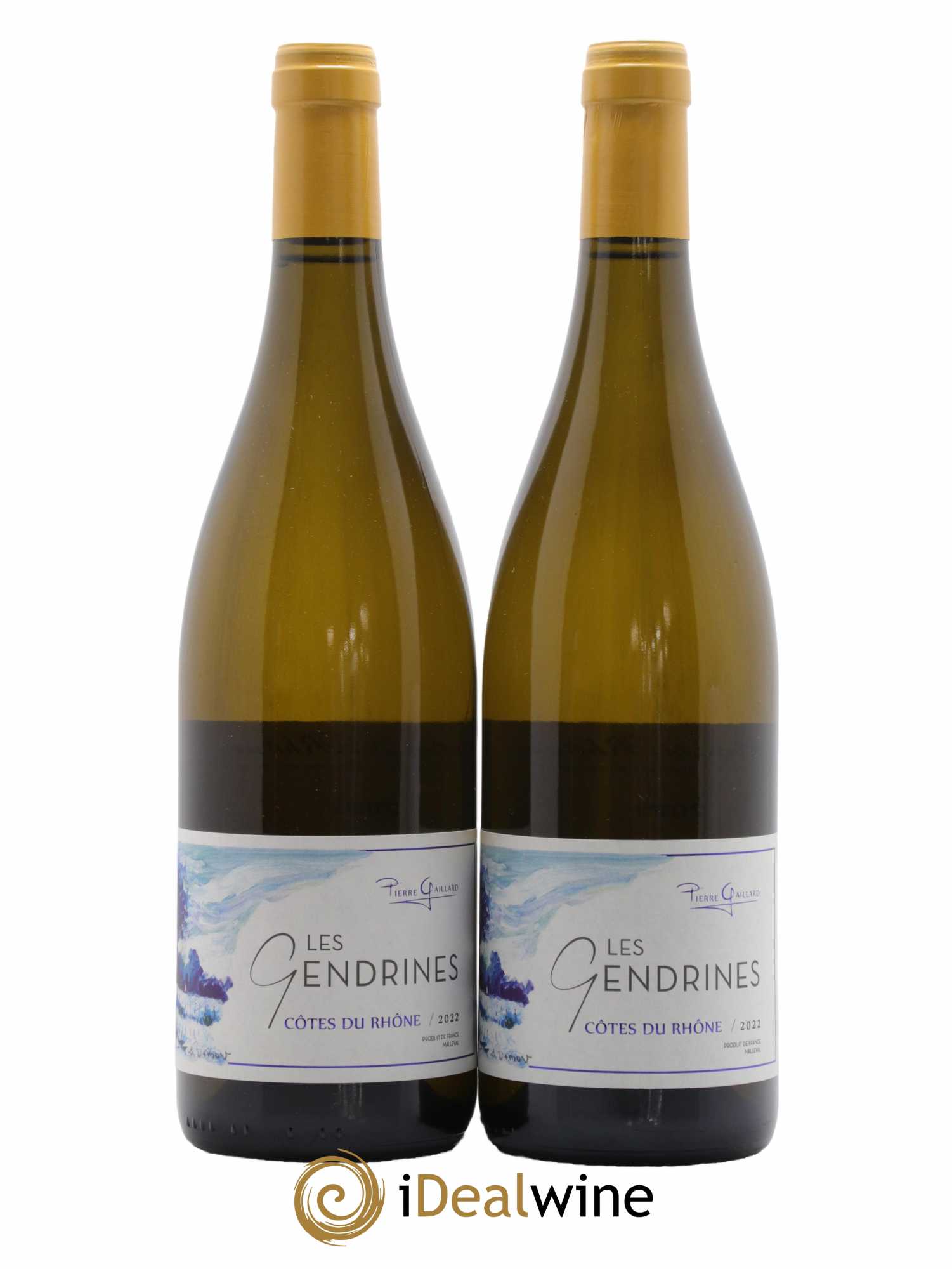 Côtes-du-Rhône Les Gendrines Domaine Pierre Gaillard 2022 - Lot de 2 bouteilles - 0