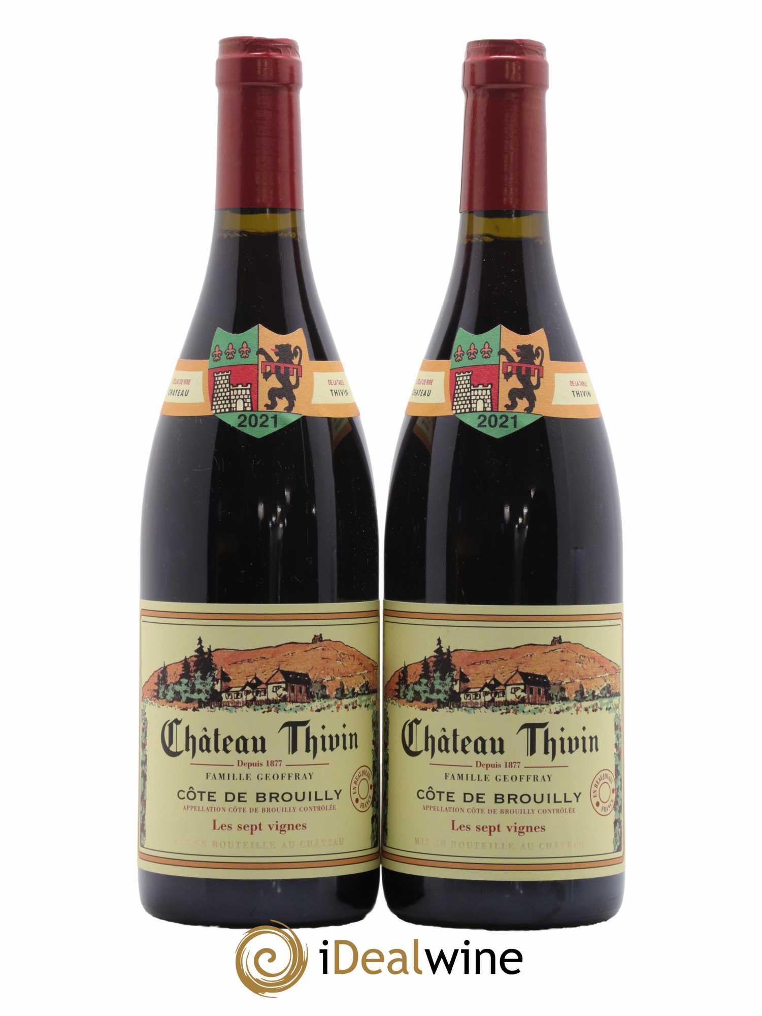 Côte de Brouilly Les 7 Vignes Château Thivin 2021 - Lot de 2 bouteilles - 0