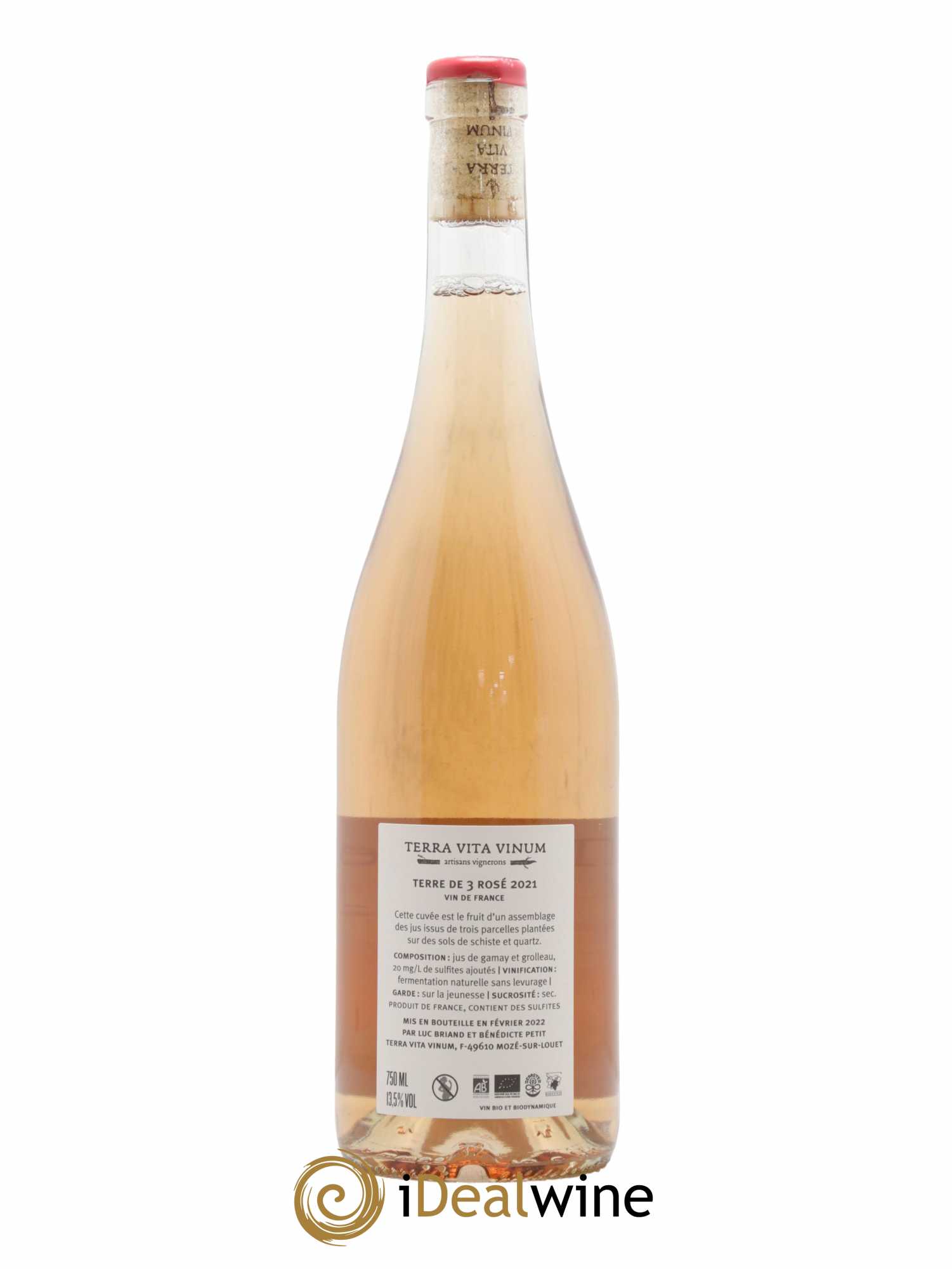 Vin de France Terre de 3 Terra Vita Vinum 2021 - Lot de 1 bouteille - 1