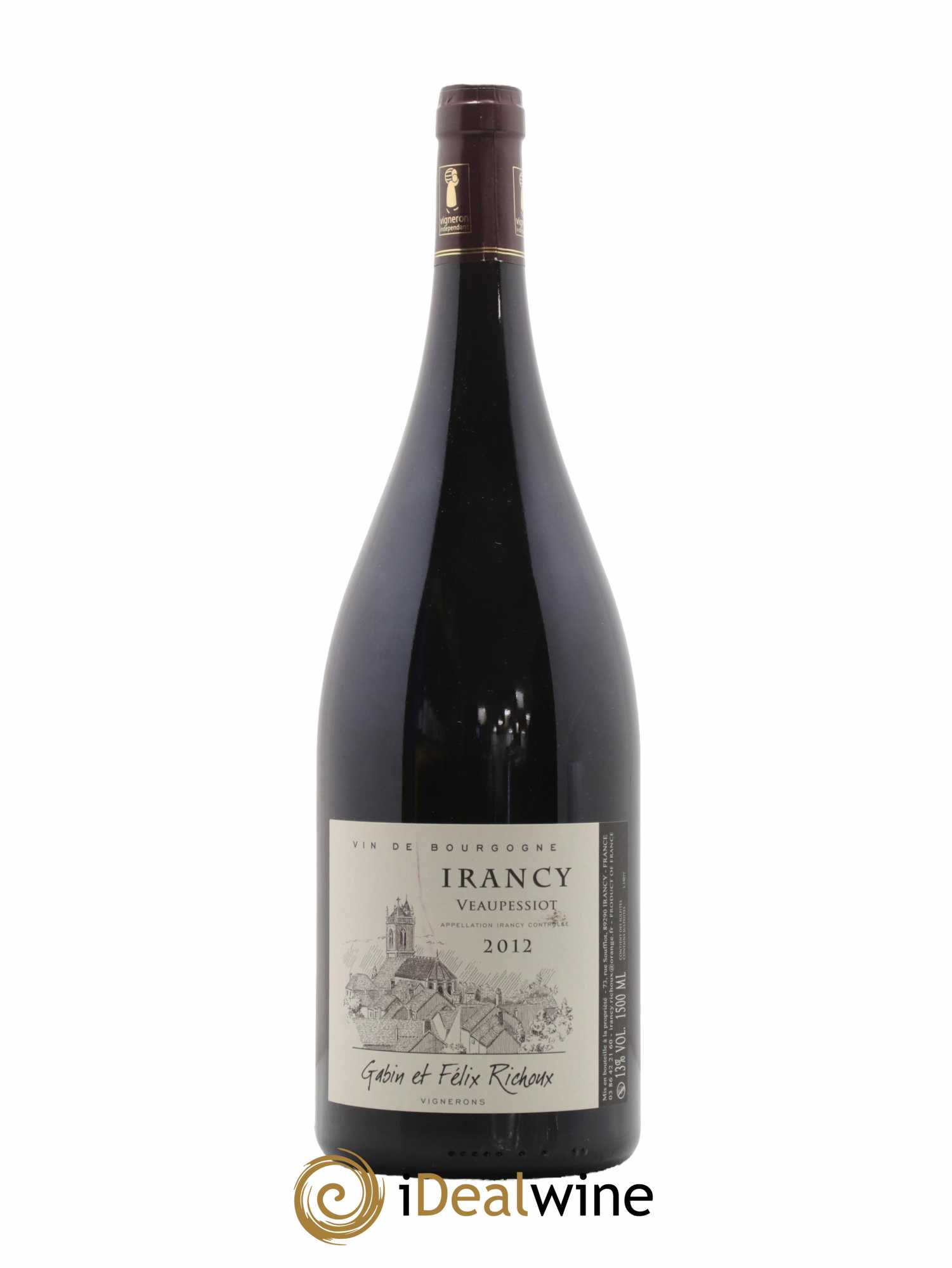Irancy Veaupessiot Domaine Gabin et Félix Richoux 2012 - Lot de 1 magnum - 0