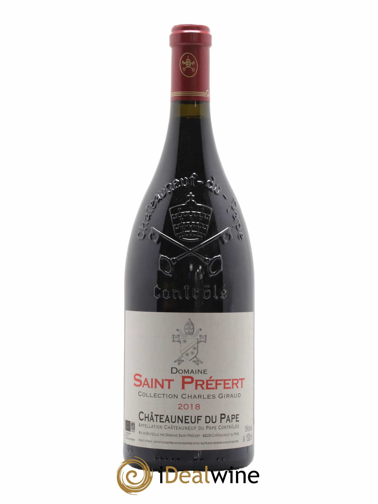 Châteauneuf-du-Pape Collection Charles Giraud Domaine Saint-Préfert 2018 - Lot de 1 magnum - 0