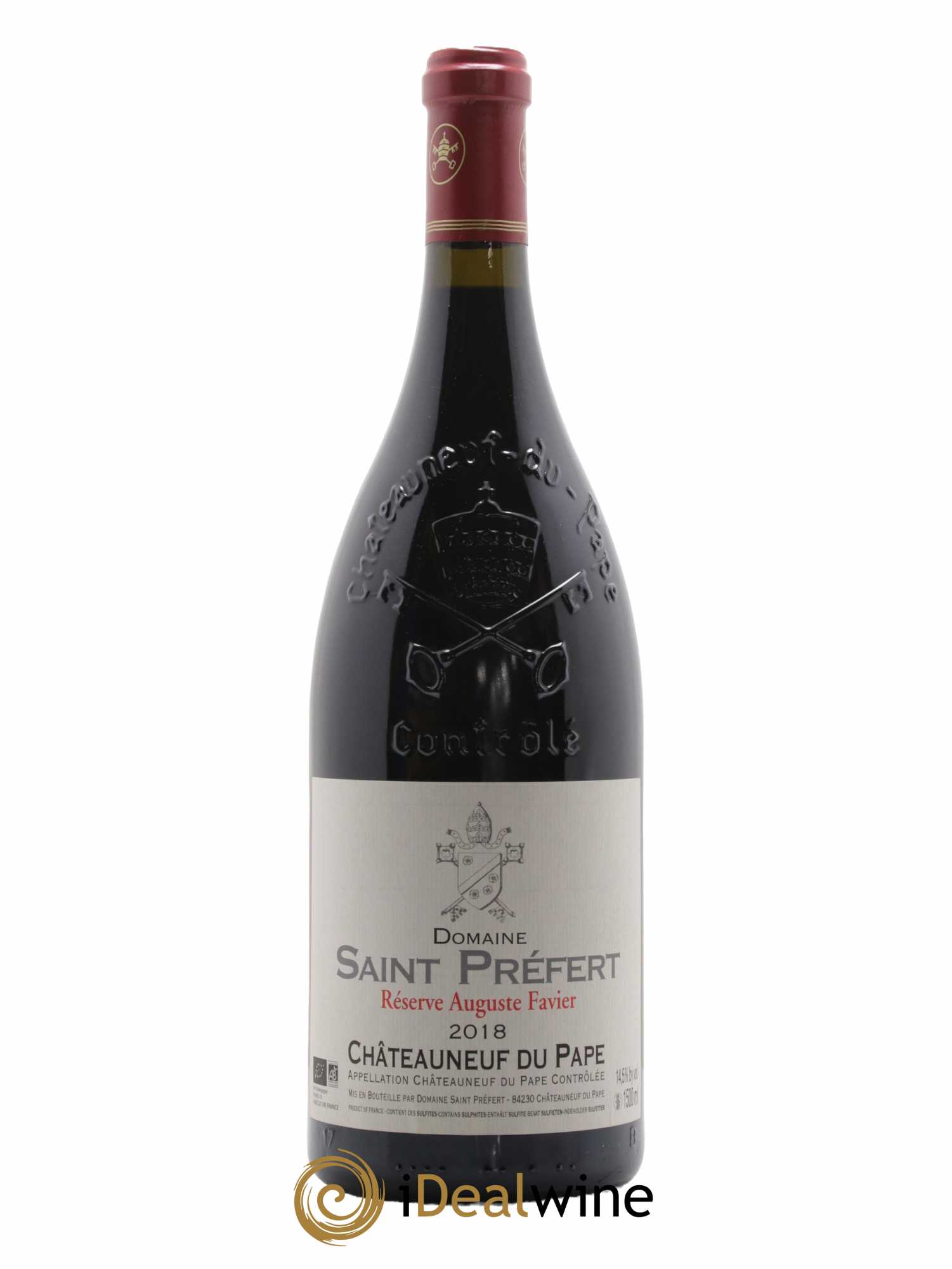 Châteauneuf-du-Pape Réserve Auguste Favier Domaine Saint-Préfert 2018 - Lot de 1 magnum - 0