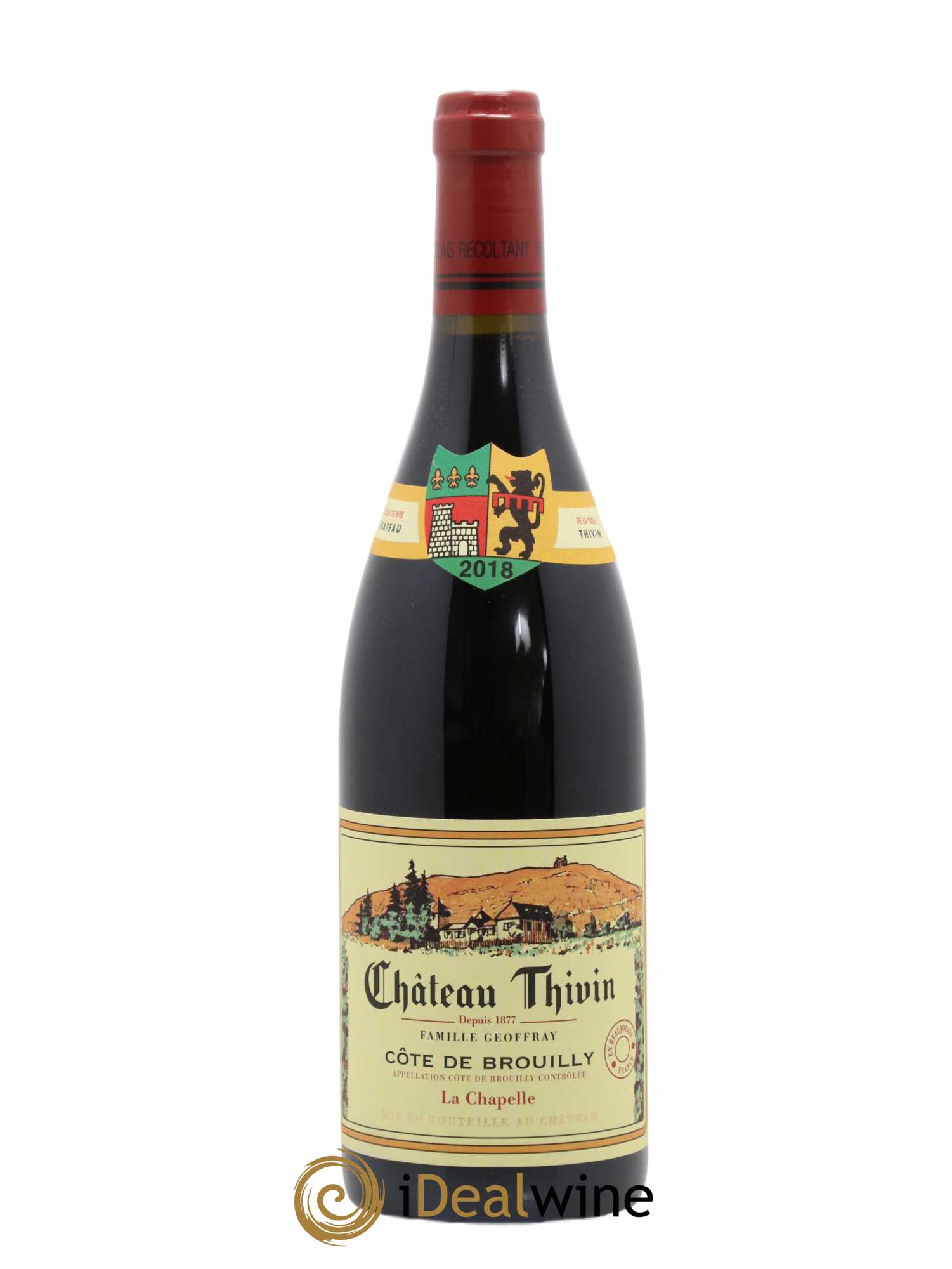 Côte de Brouilly Cuvée La Chapelle Château Thivin 2018 - Lot de 1 bouteille - 0