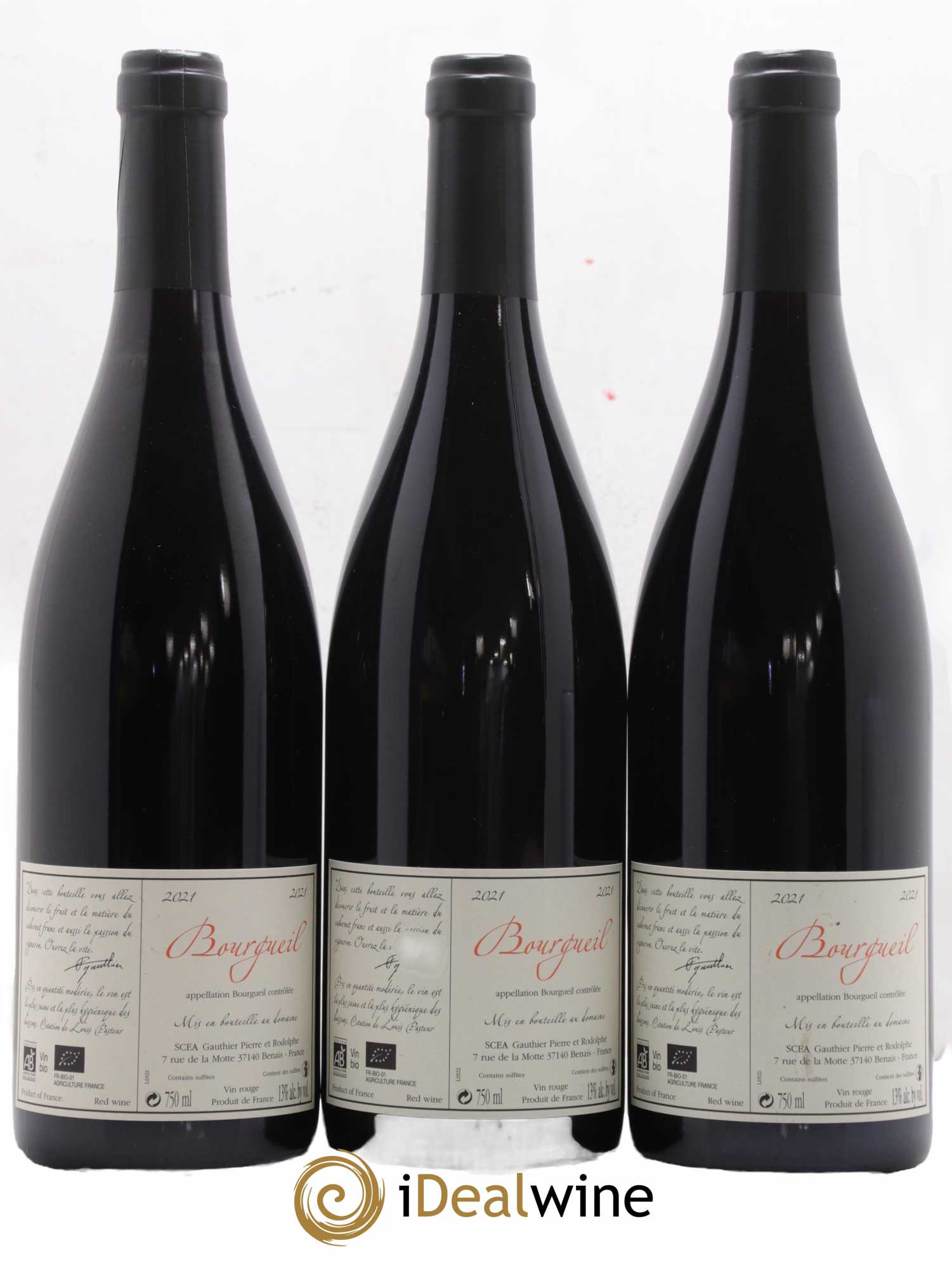 Bourgueil Jour de Soif Domaine du Bel Air  2021 - Lot de 3 bouteilles - 1