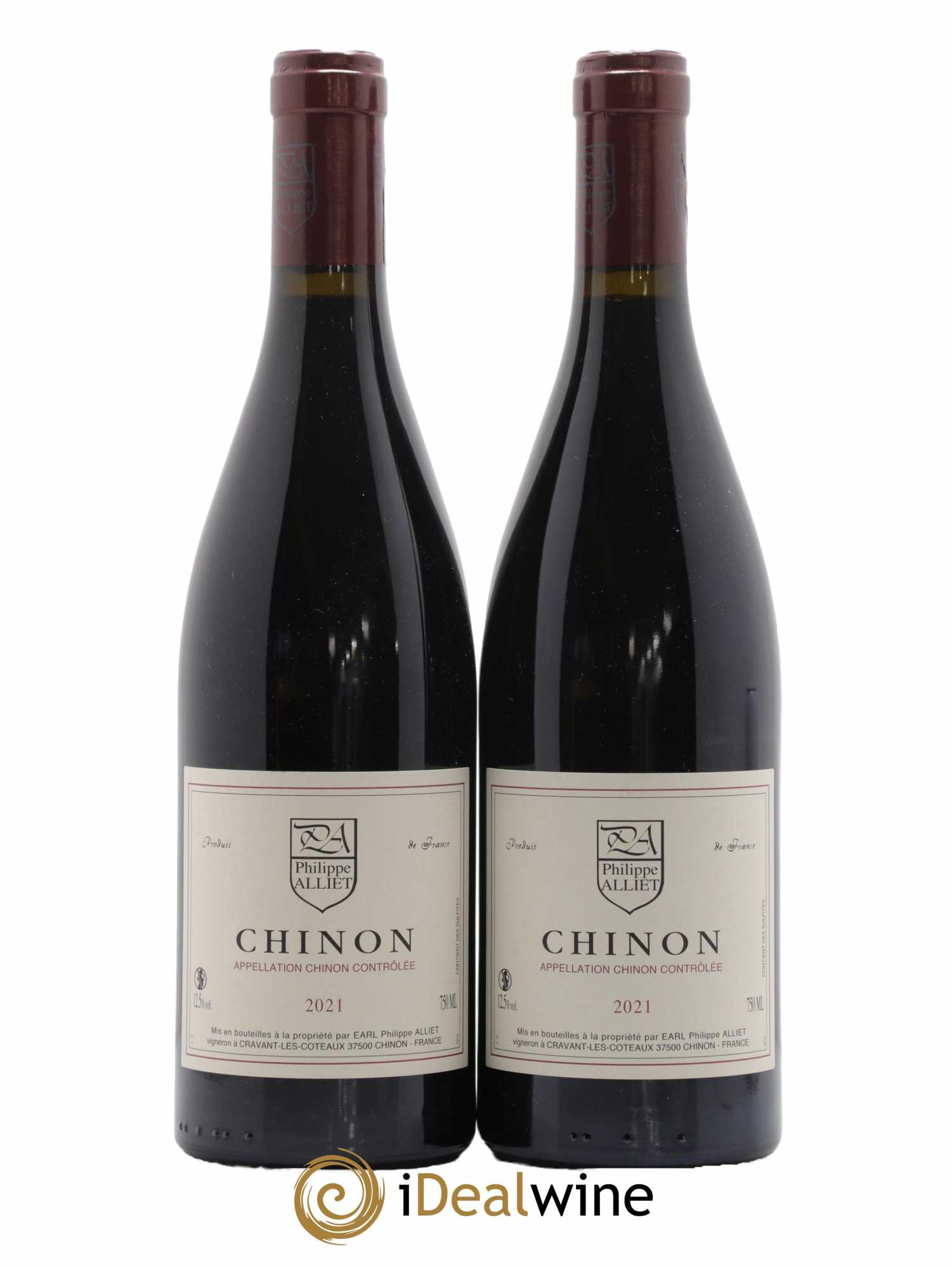 Chinon Philippe Alliet 2021 - Lot de 2 bouteilles - 0