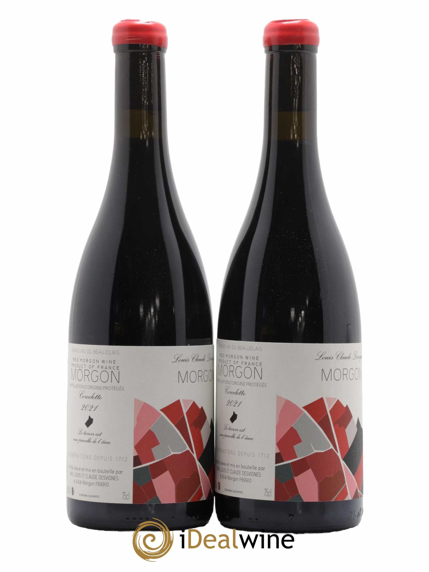 Morgon Corcelette Louis-Claude Desvignes 2021 - Lot de 2 bouteilles - 0