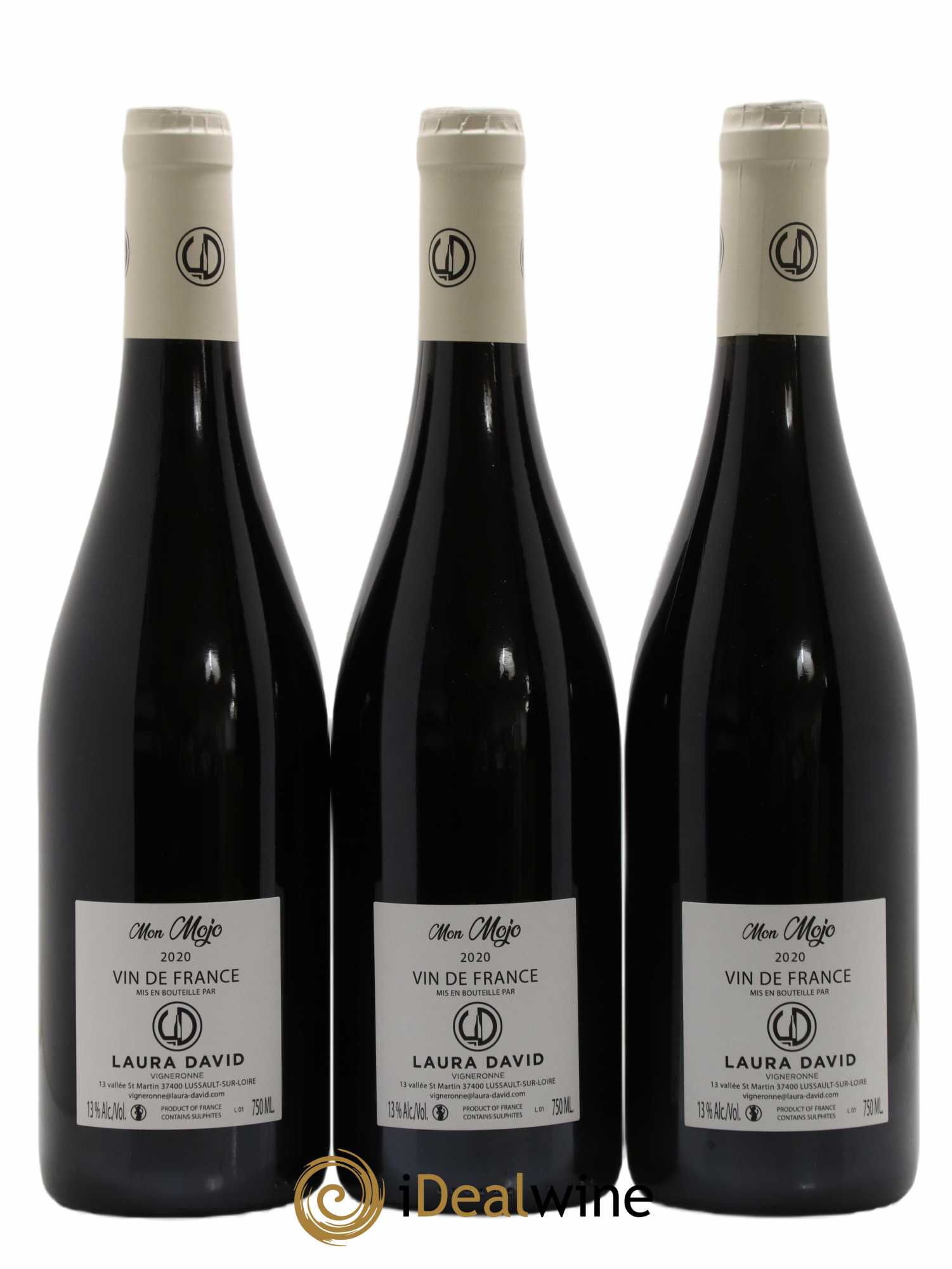 Vin de France Mon Mojo Laura David (sans prix de réserve) 2020 - Lot de 6 bouteilles - 4