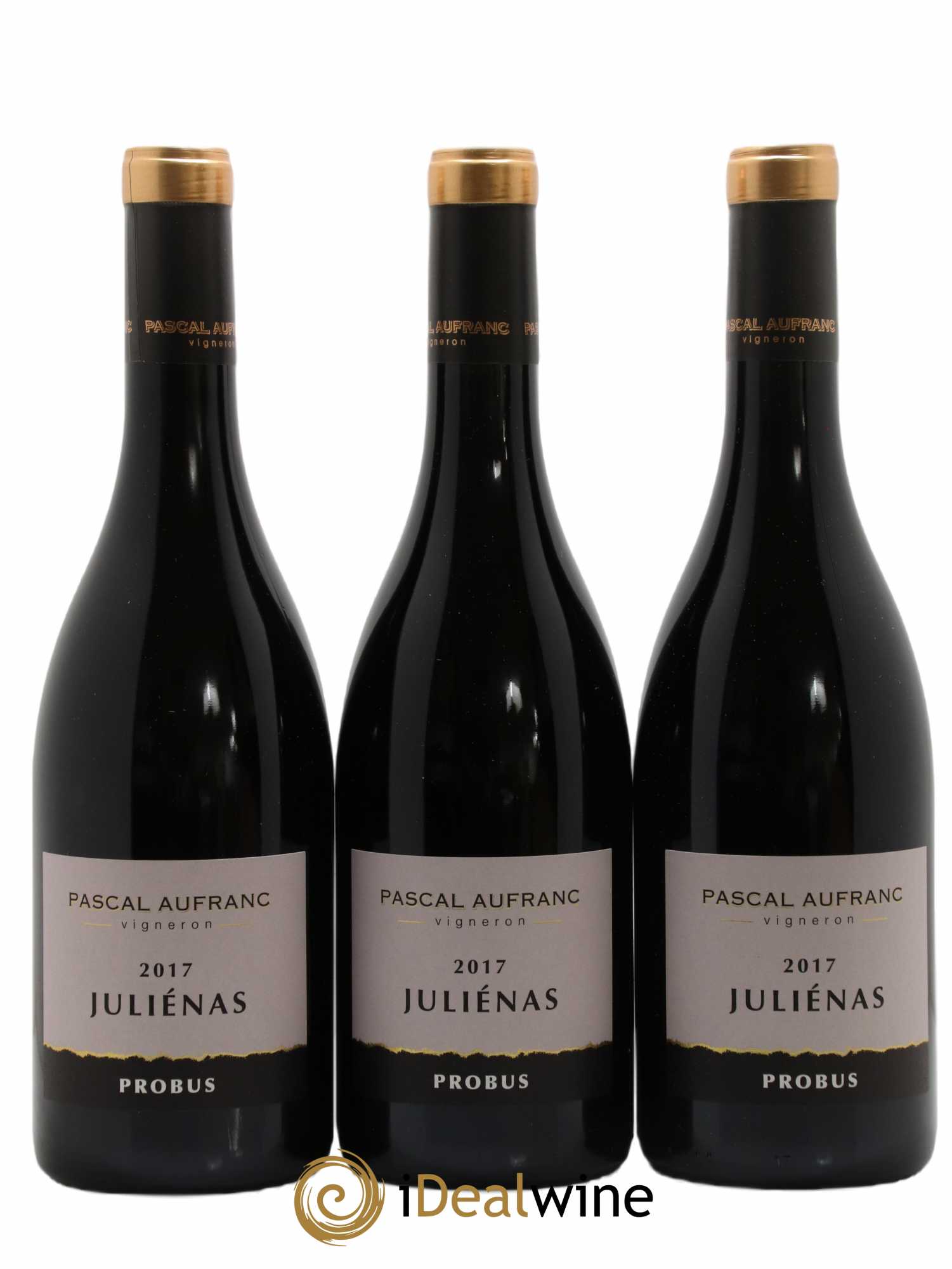 Juliénas Probus Pascal Aufranc (sans prix de réserve) 2017 - Lot de 3 bouteilles - 0
