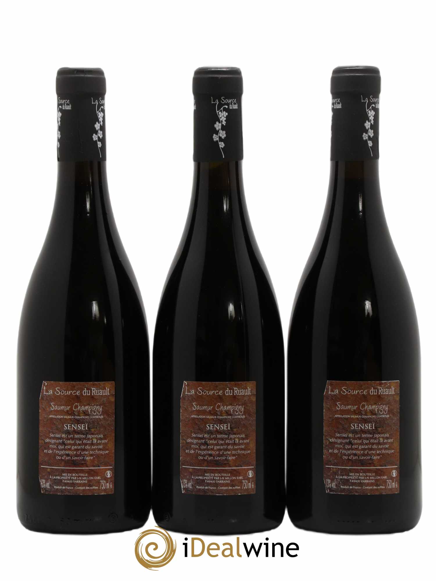 Saumur-Champigny Senseï La Source Du Ruault (sans prix de réserve) 2016 - Lot de 6 bouteilles - 4