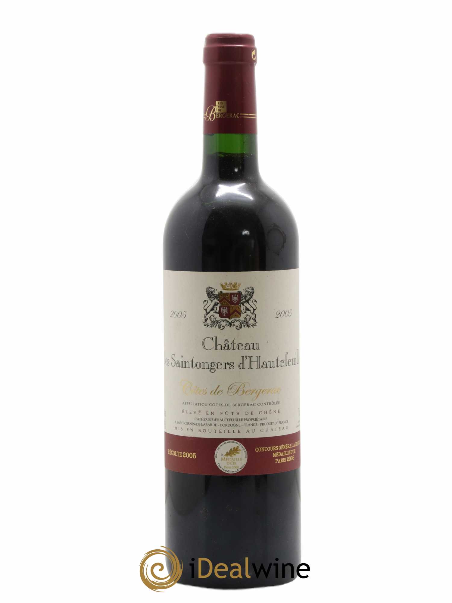 Côtes de Bergerac Les Saintongers d'Hautefeuille 2005 - Lot de 1 bouteille - 0