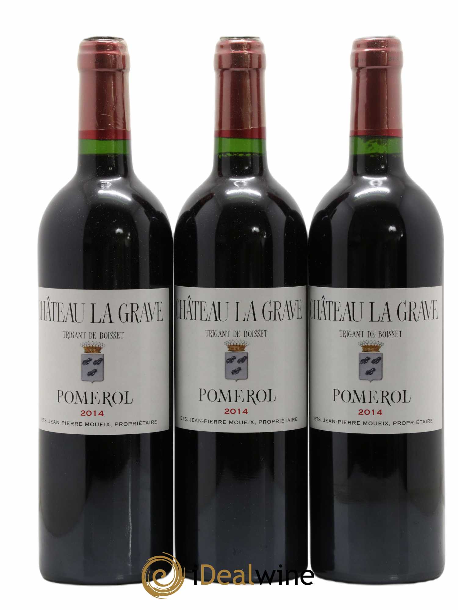 Château La Grave à Pomerol (Trigant de Boisset) 2014 - Lot de 3 bouteilles - 0