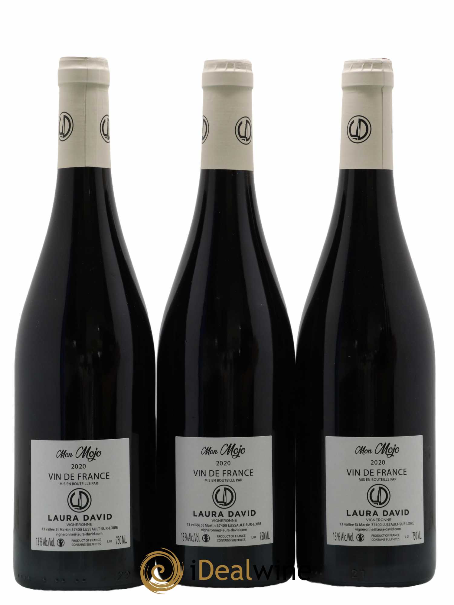 Vin de France Mon Mojo Laura David 2020 - Lot de 3 bouteilles - 1