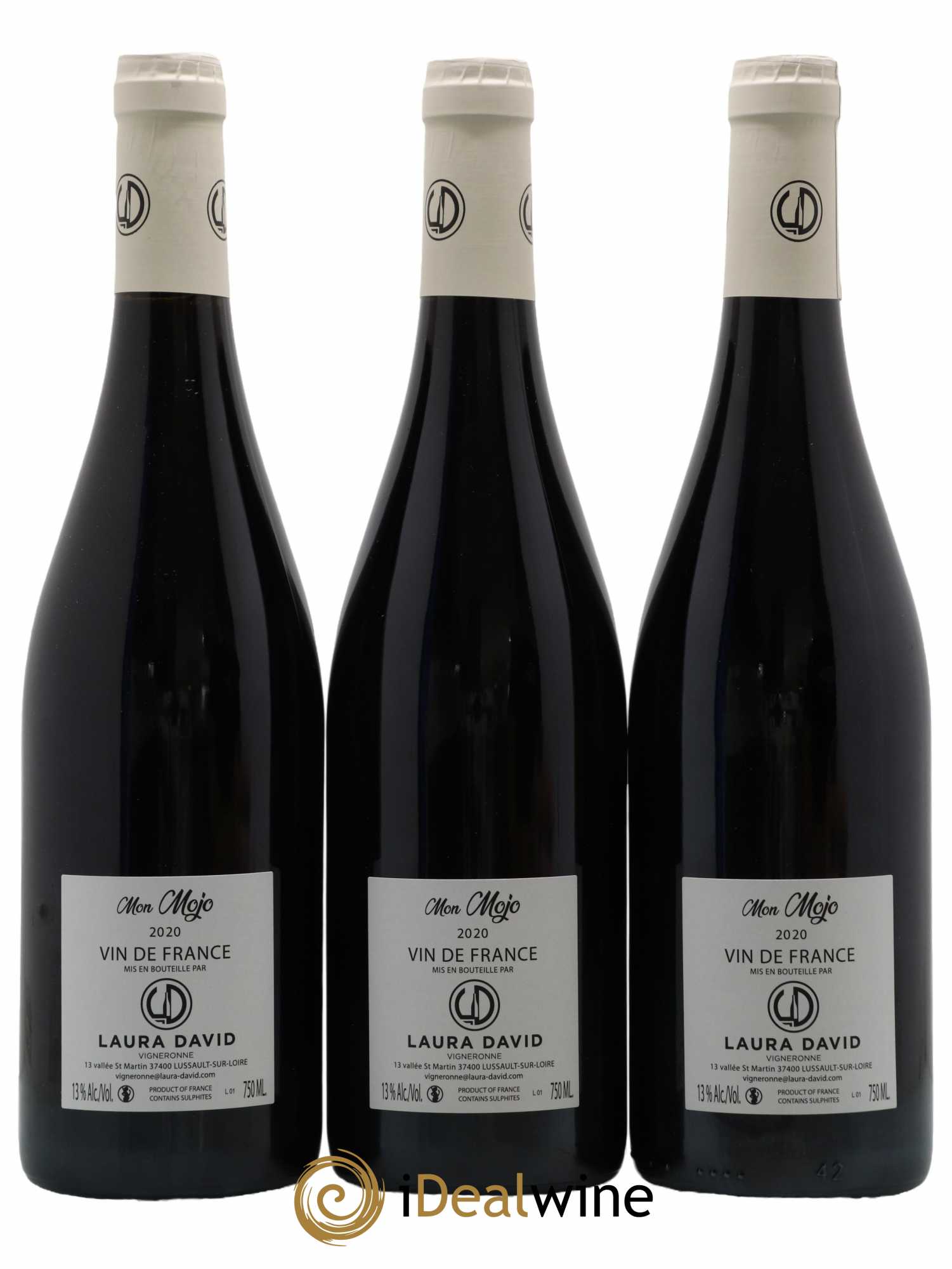 Vin de France Mon Mojo Laura David 2020 - Lot de 3 bouteilles - 1
