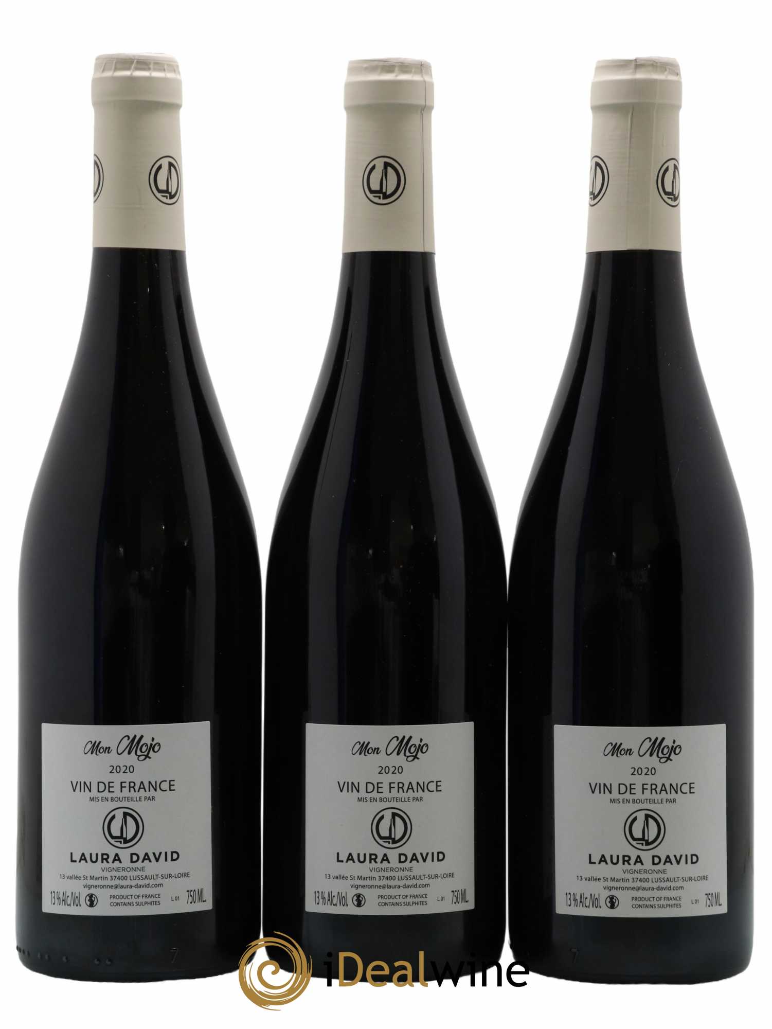 Vin de France Mon Mojo Laura David 2020 - Lot de 3 bouteilles - 1