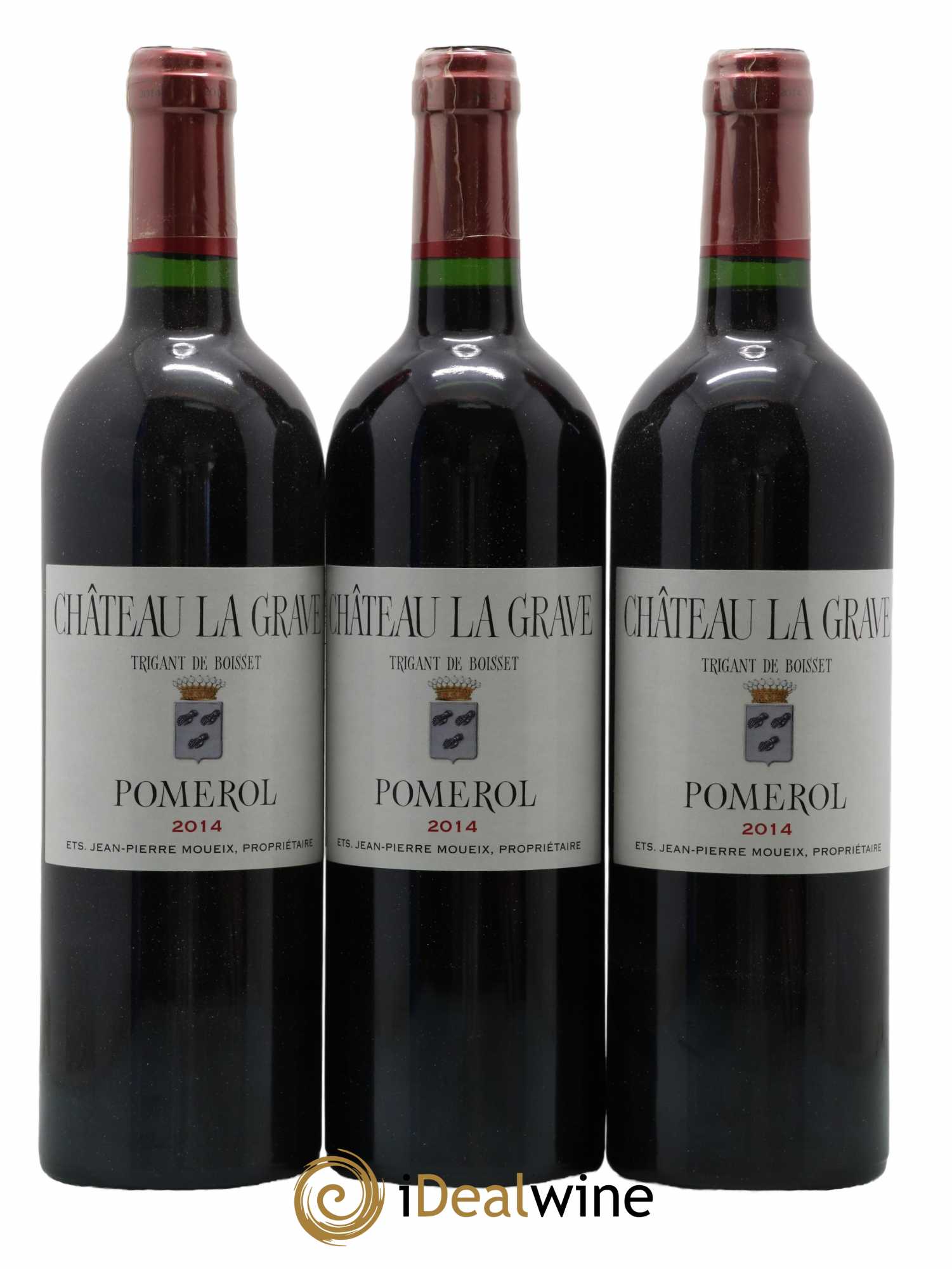 Château La Grave à Pomerol (Trigant de Boisset) 2014 - Lot de 12 bouteilles - 1