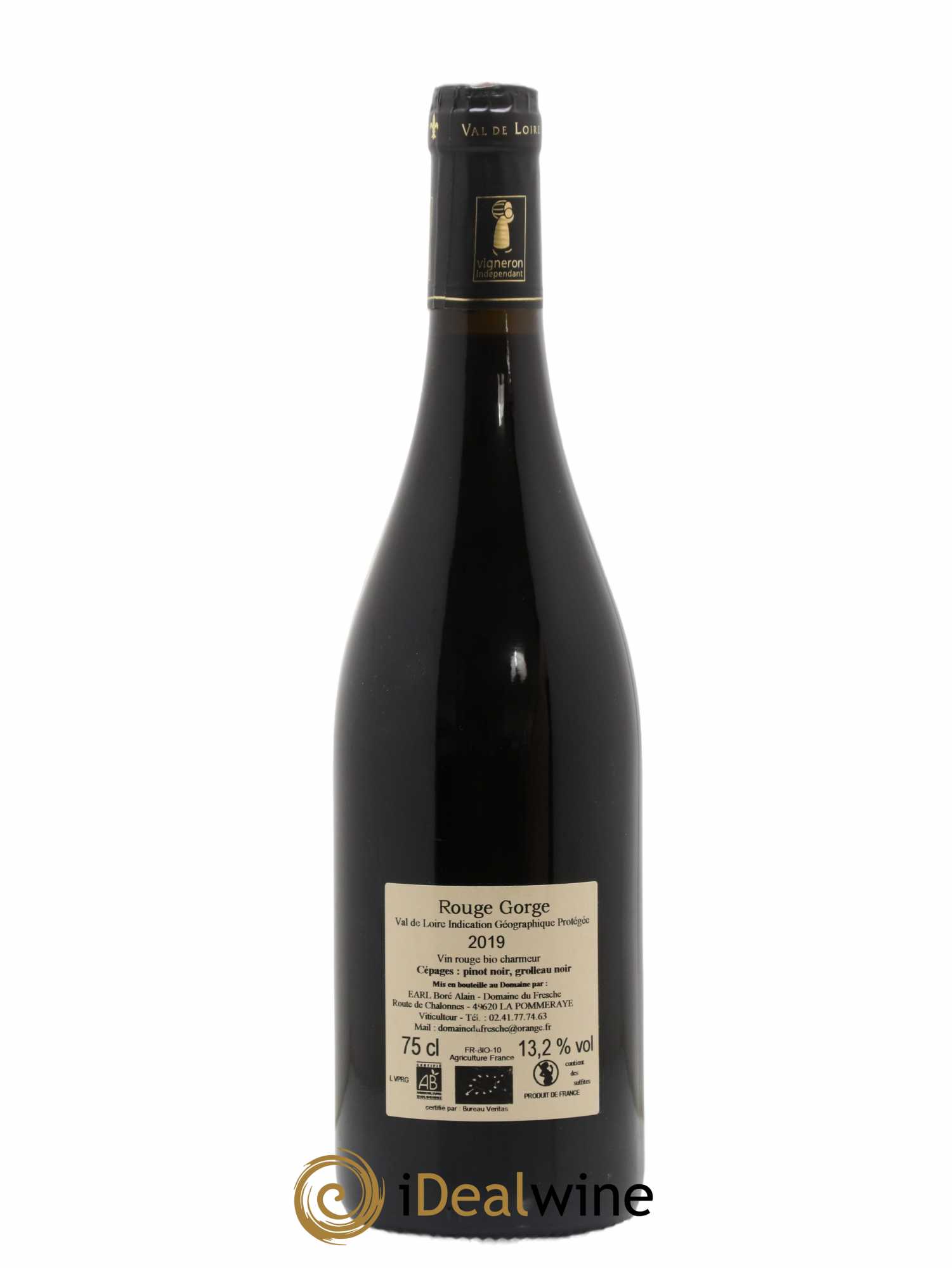 IGP Val de Loire Rouge Gorge Domaine du Fresche (sans prix de réserve) 2019 - Lot de 1 bouteille - 1