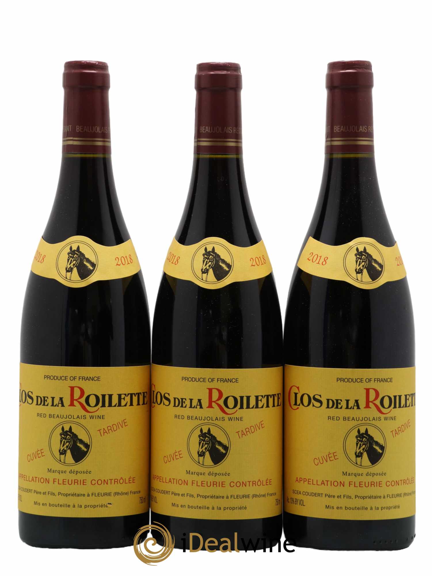 Fleurie Cuvée Tardive Clos de la Roilette 2018 - Lot de 3 bouteilles - 0