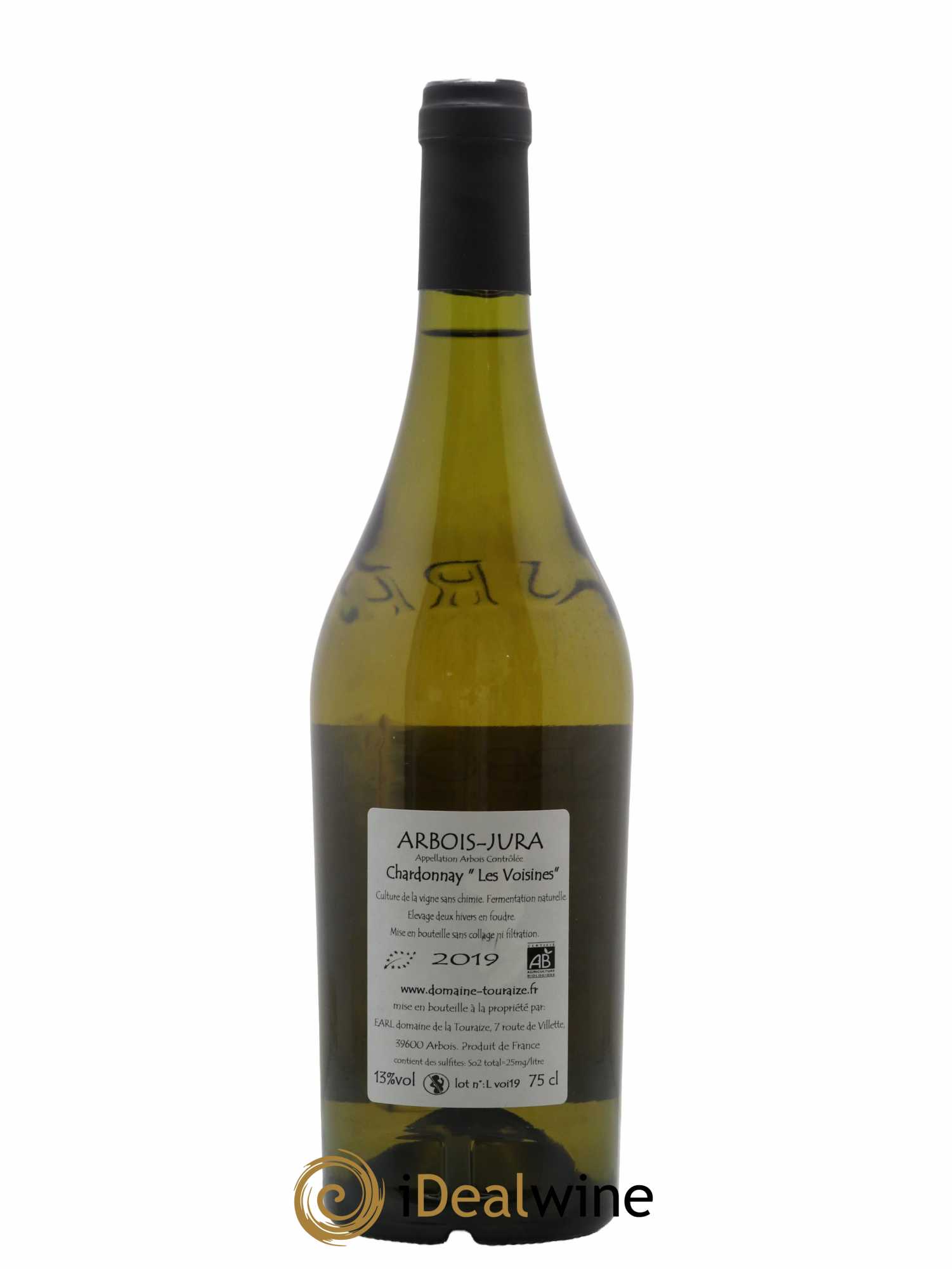 Arbois Chardonnay Les Voisines Domaine de la Touraize 2019 - Lot de 1 bouteille - 1