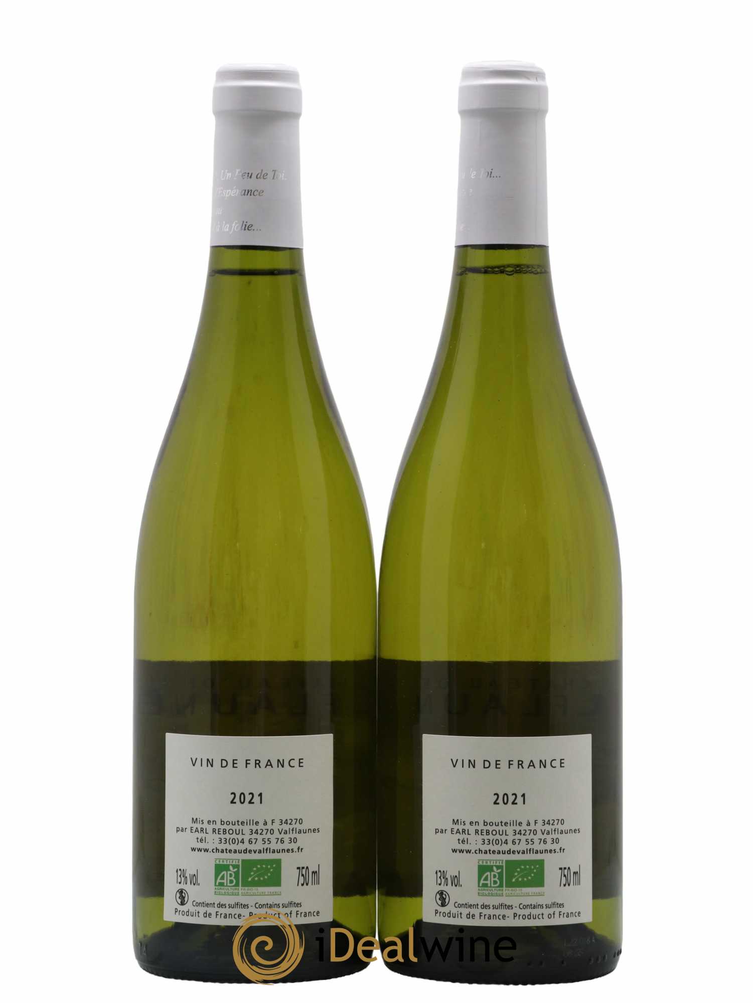 Vin de France Pourquoi pas Château de Valflaunès 2021 - Lot de 2 bouteilles - 1