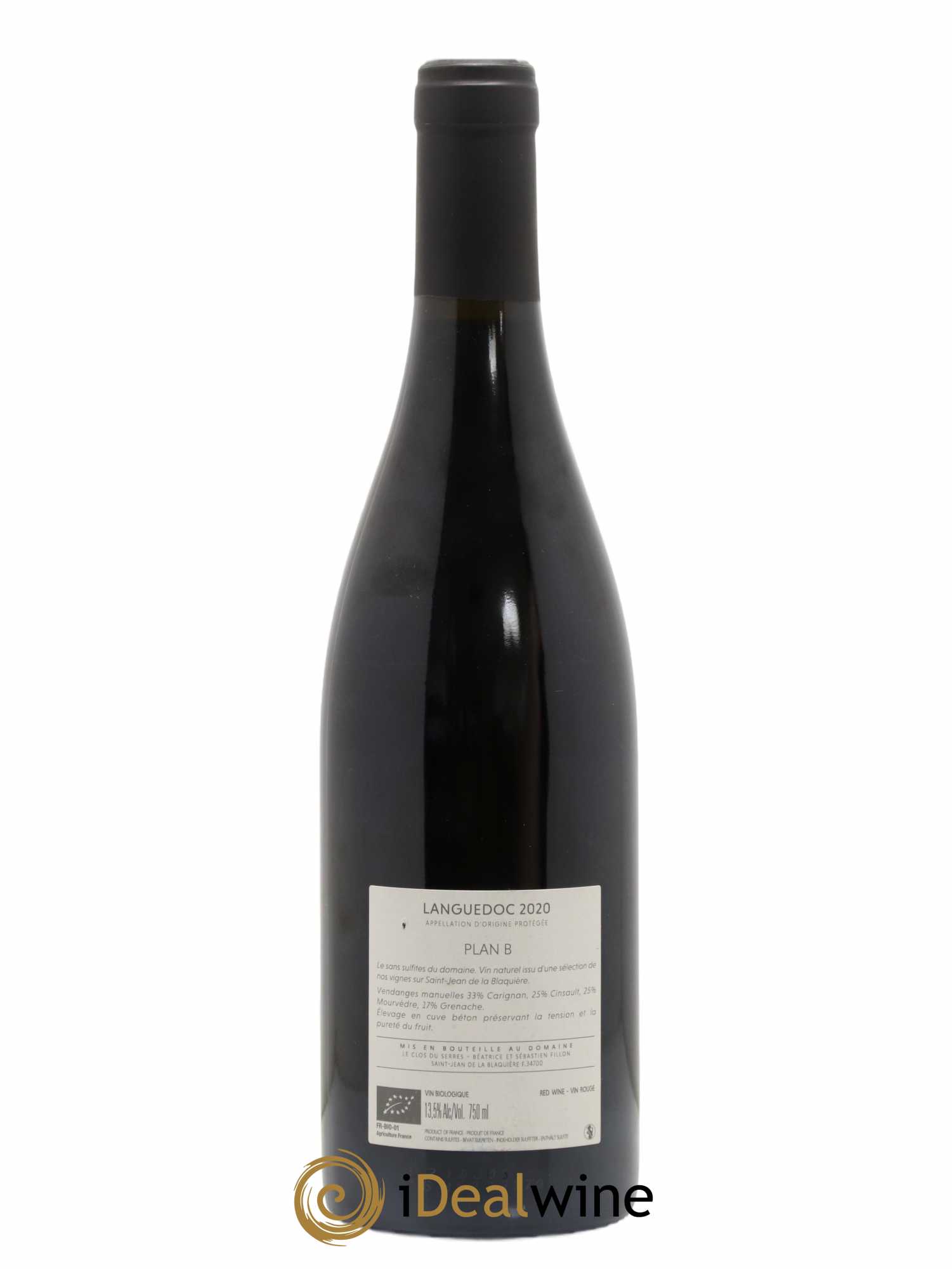 Vin de France Plan B Clos du Serres (senza prezzo di riserva) 2020 - Lotto di 1 bottiglia - 1