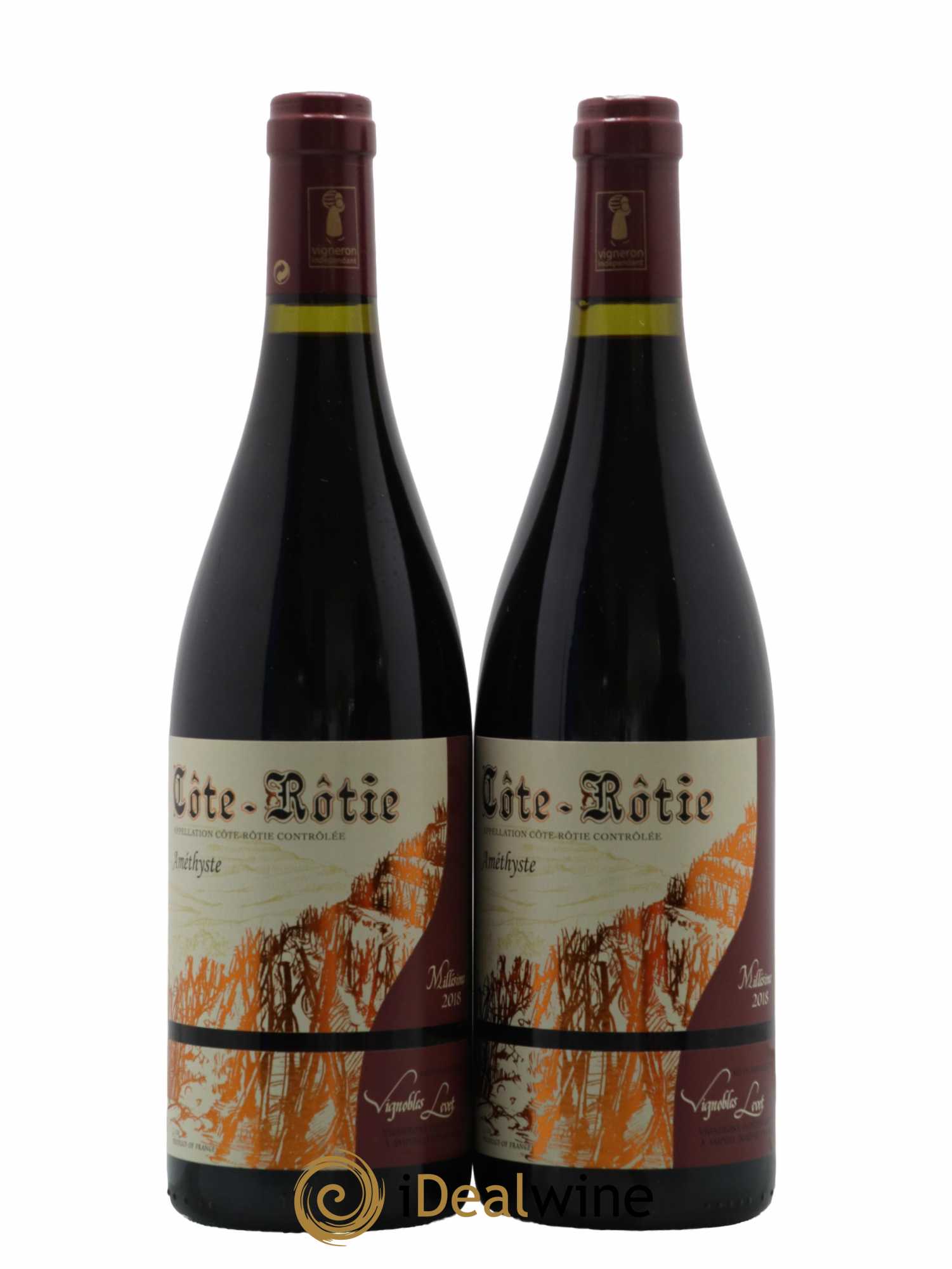 Côte-Rôtie Améthyste Vignobles Levet 2018 - Lot de 2 bouteilles - 0