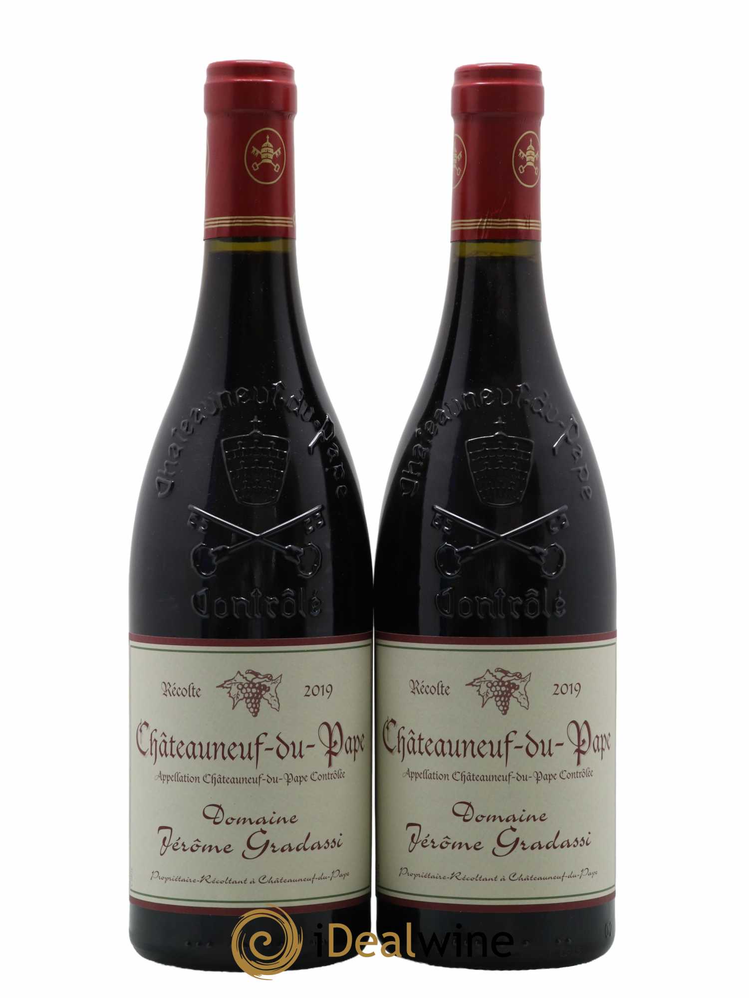 Châteauneuf-du-Pape Jérôme Gradassi 2019 - Lot de 2 bouteilles - 0