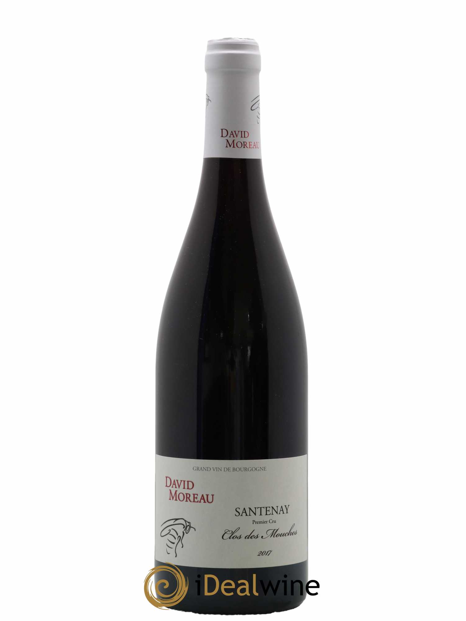 Santenay 1er Cru Clos des Mouches David Moreau 2017 - Lot de 1 bouteille - 0