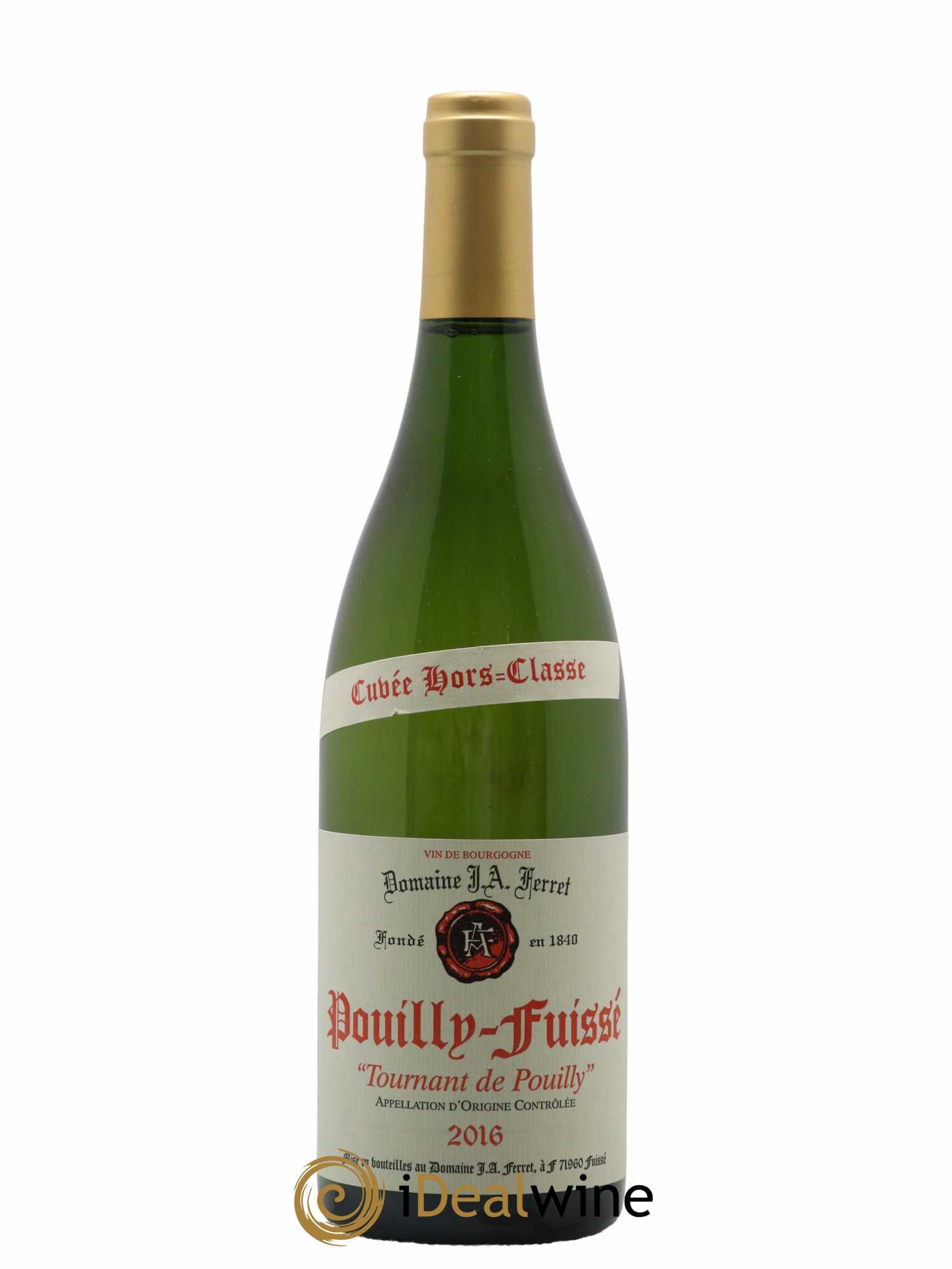 Pouilly-Fuissé 1er Cru Hors Classe Tournant de Pouilly J.A. Ferret (Domaine) 2016 - Lot de 1 bouteille - 0
