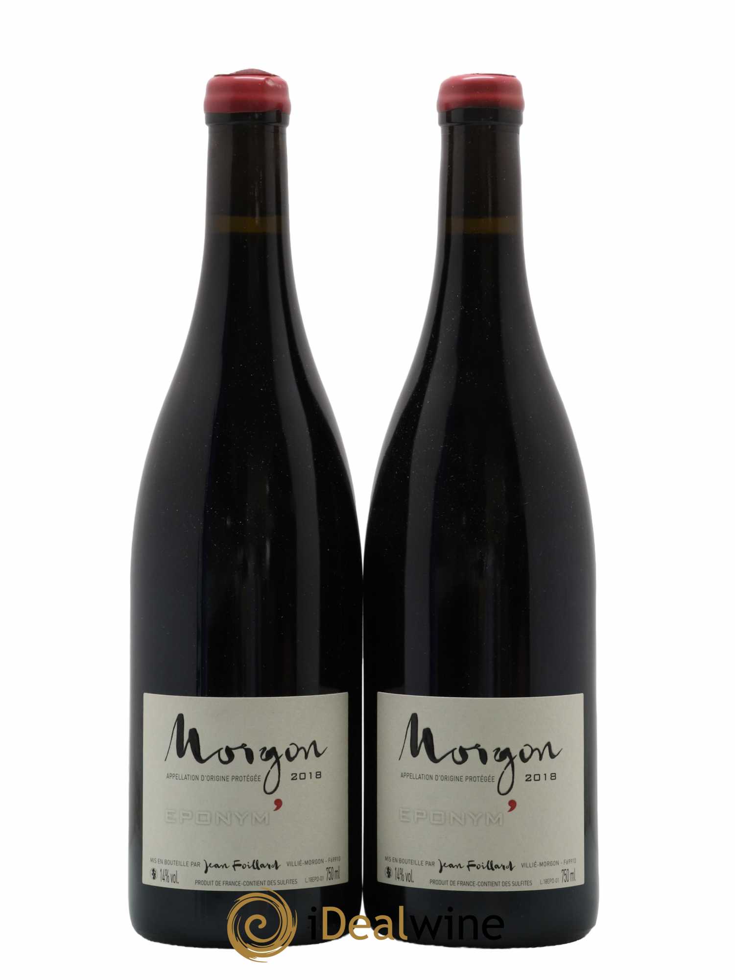Morgon Eponym' Jean Foillard 2018 - Lot de 2 bouteilles - 0