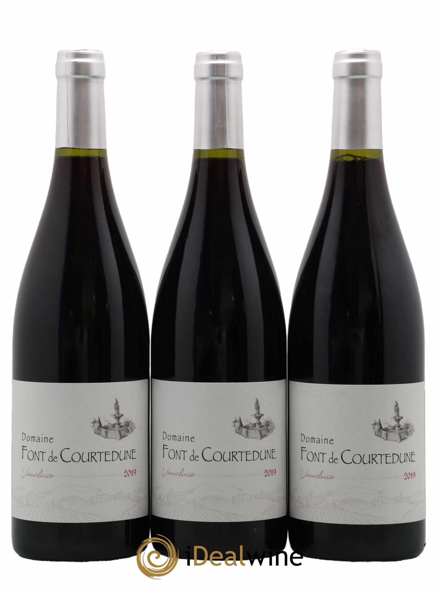 Vaucluse Domaine Font de Courtedune 2019 - Lot de 3 bouteilles - 0