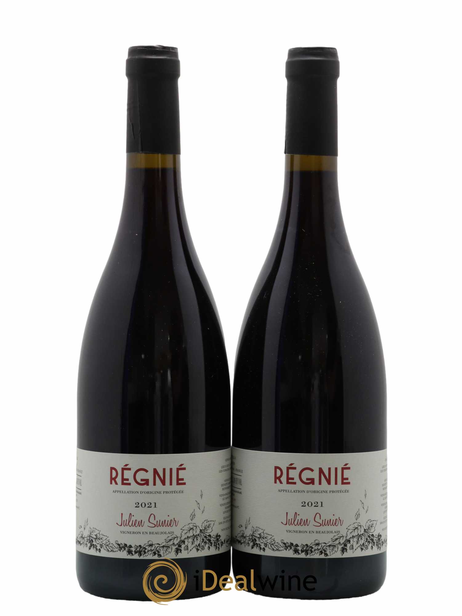 Régnié Domaine Julien Sunier 2021 - Lot de 2 bouteilles - 0