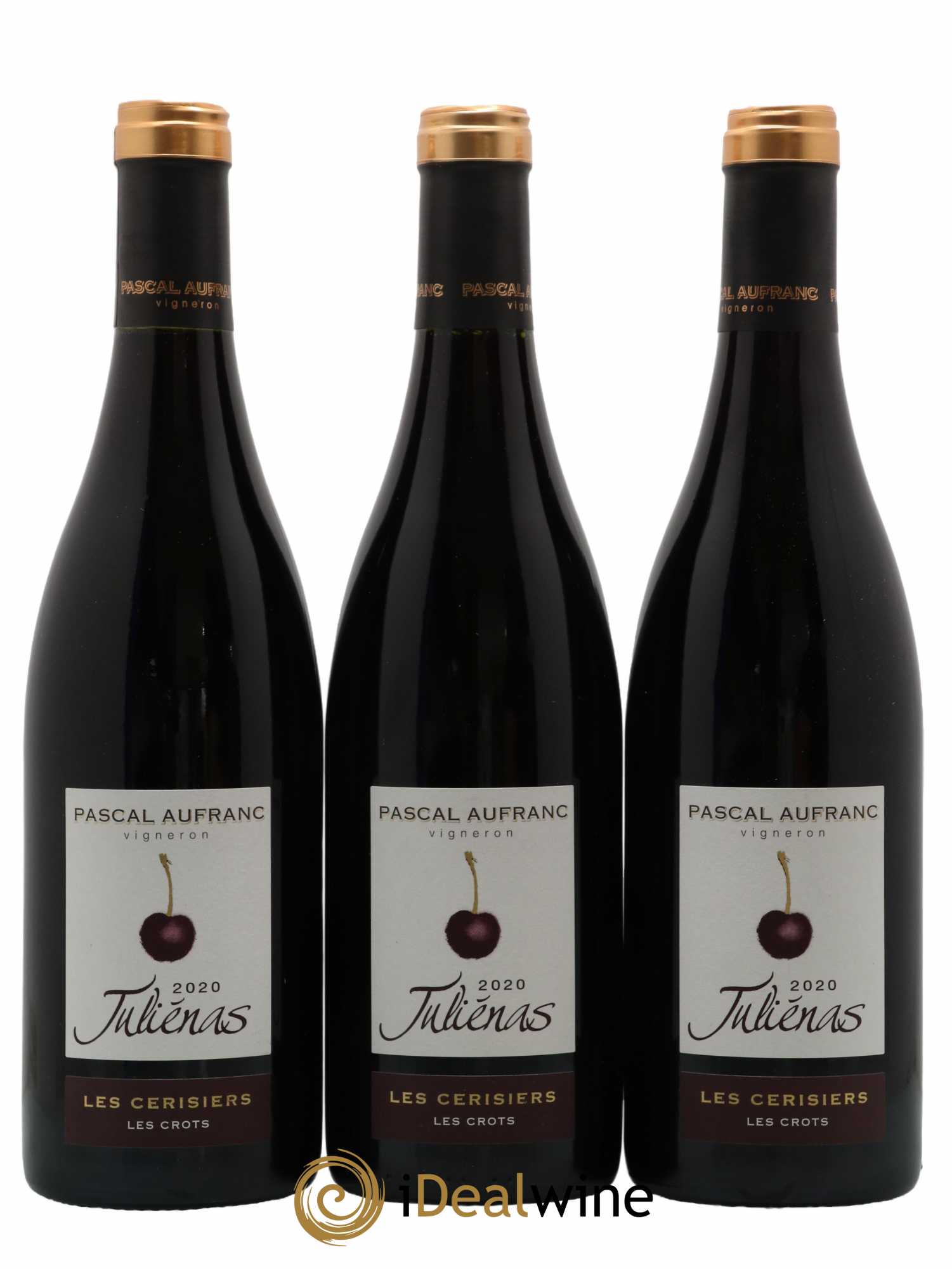 Juliénas Les Cerisiers Les Crots Pascal Aufranc 2020 - Lot de 3 bouteilles - 0
