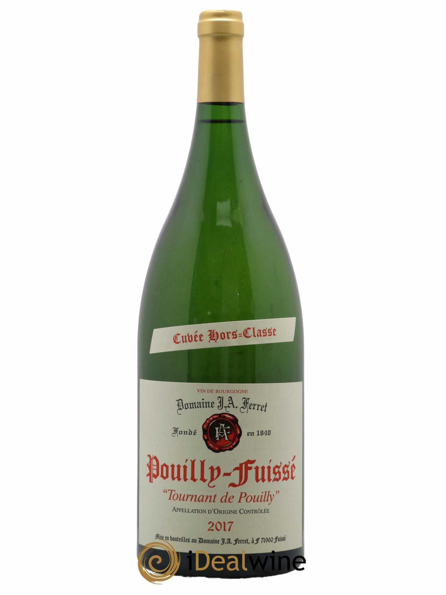 Pouilly-Fuissé 1er Cru Hors Classe Tournant de Pouilly J.A. Ferret (Domaine) 2017 - Lot de 1 magnum - 0