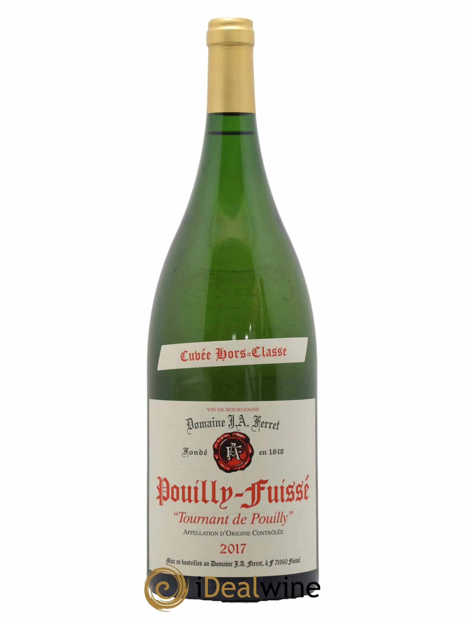 Pouilly-Fuissé 1er Cru Hors Classe Tournant de Pouilly J.A. Ferret (Domaine) 2017 - Lot de 1 magnum - 0