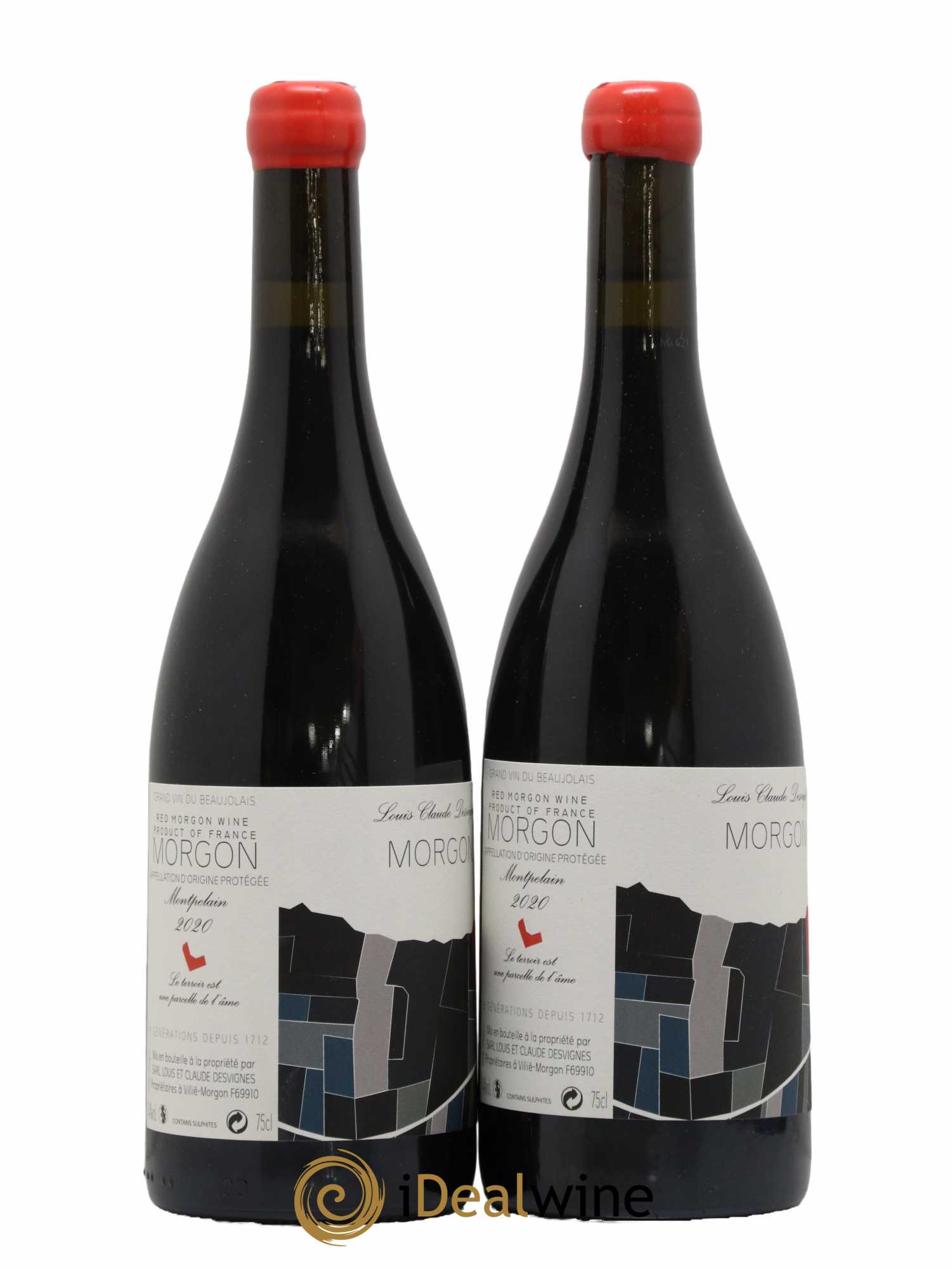 Morgon Montpelain Louis-Claude Desvignes 2020 - Lot de 2 bouteilles - 0