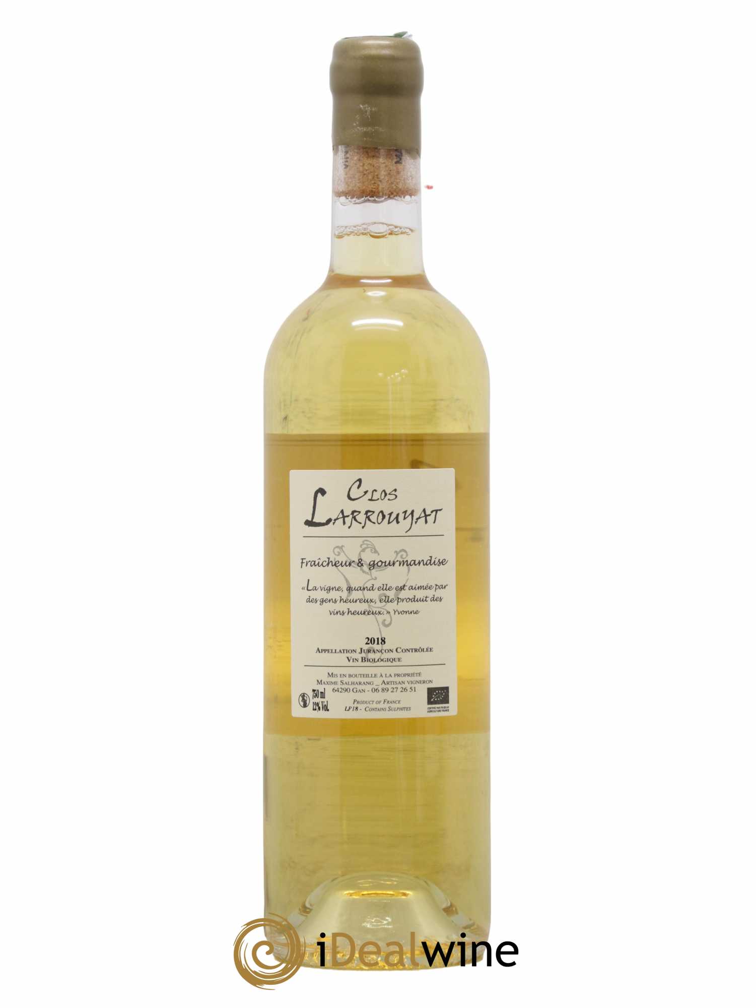 Jurançon Phoenix Clos Larrouyat 2018 - Lotto di 1 bottiglia - 1