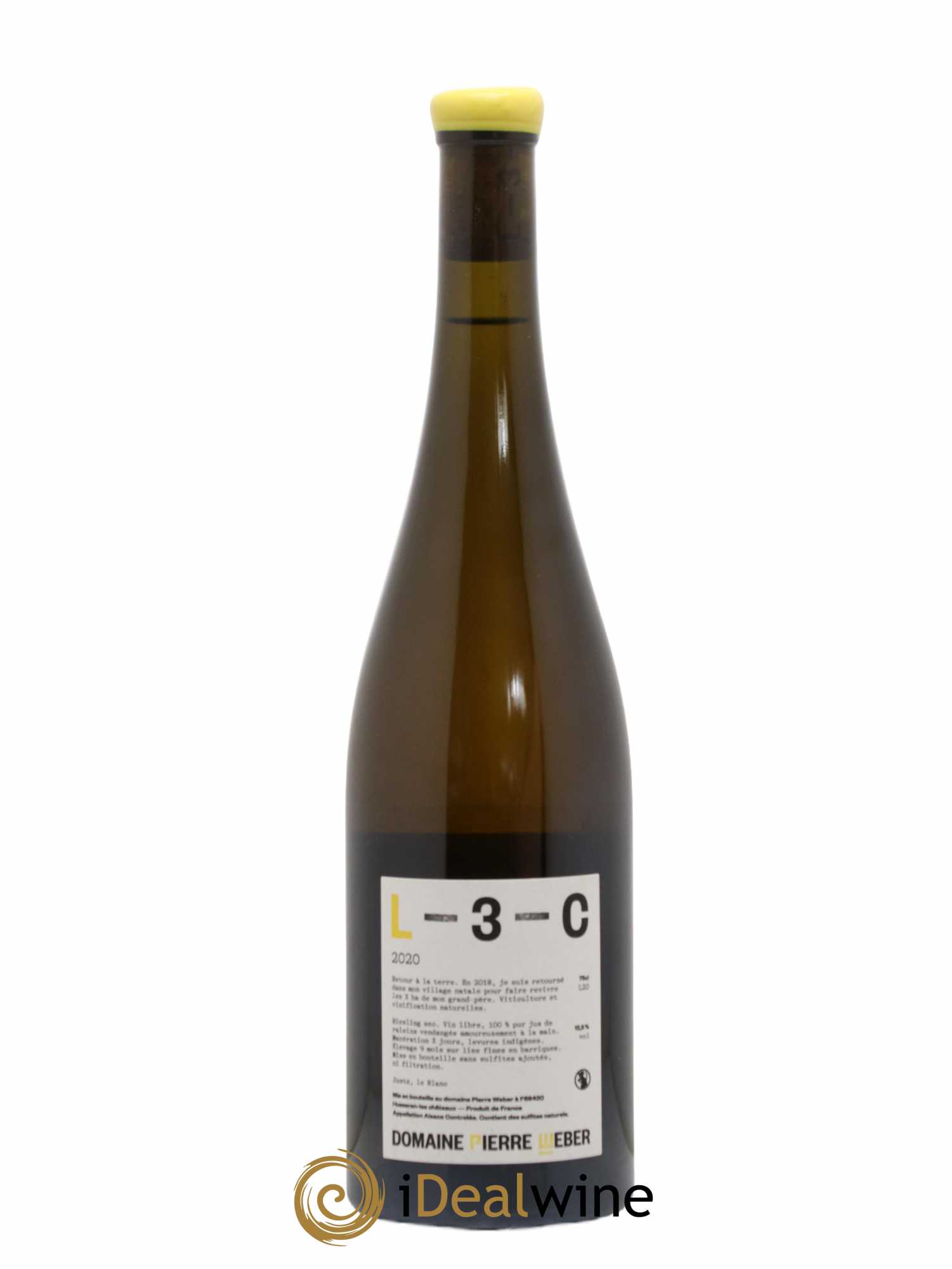 Alsace Le Blanc Pierre Weber 2020 - Lot de 1 bouteille - 1